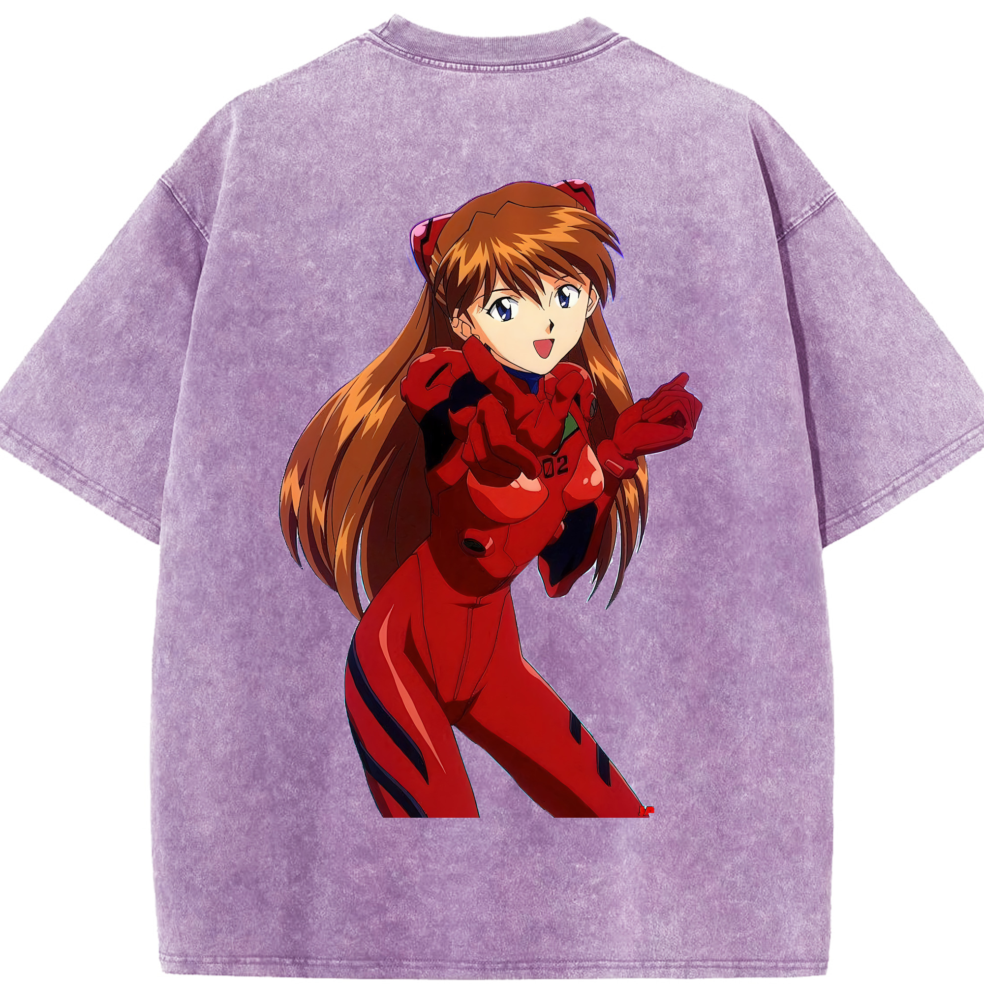 （画像用） EVA 新世紀エヴァンゲリオン 綿100% ヴィンテージ風 半袖Tシャツ（背面プリント）