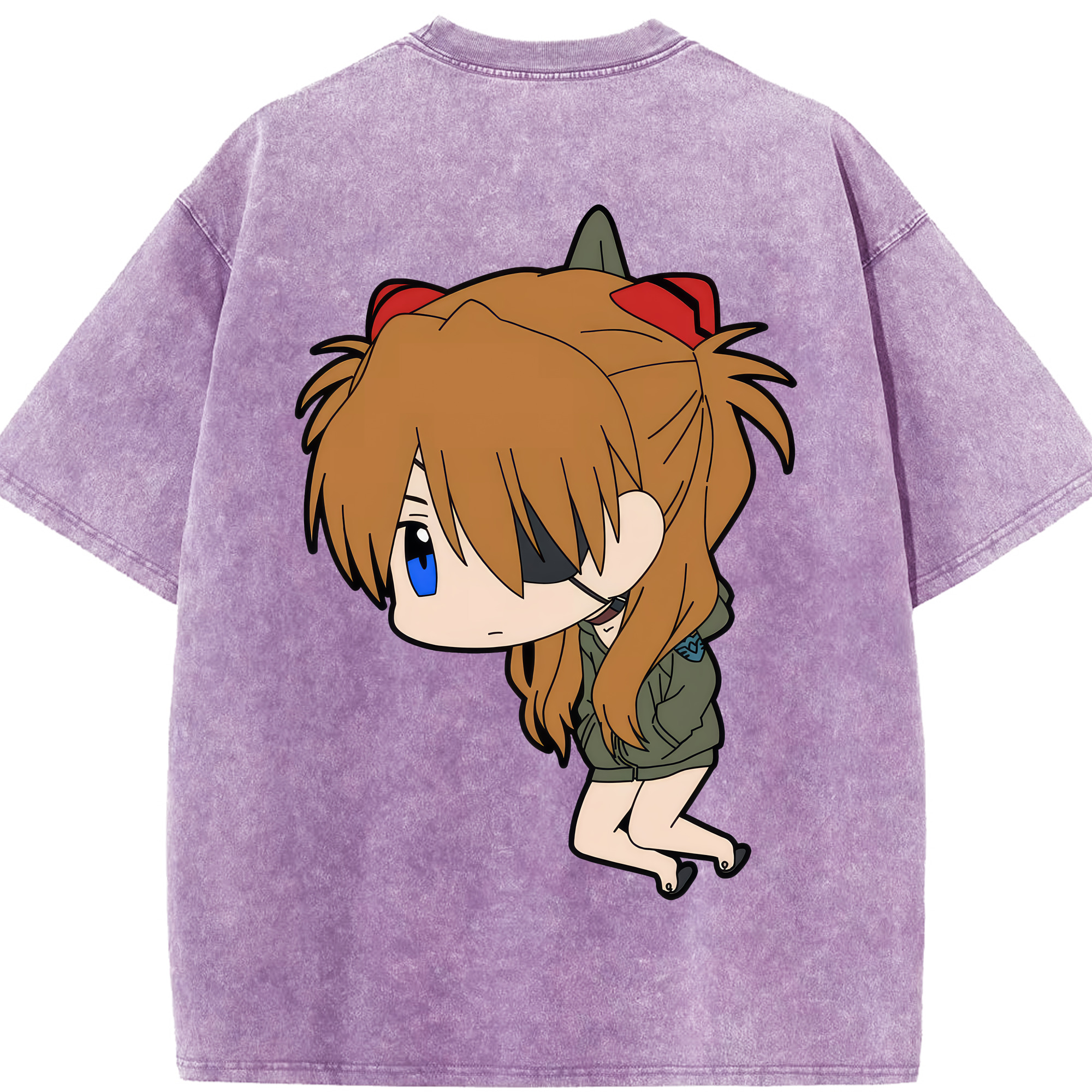 （画像用） EVA 新世紀エヴァンゲリオン 綿100% ヴィンテージ風 半袖Tシャツ（背面プリント）