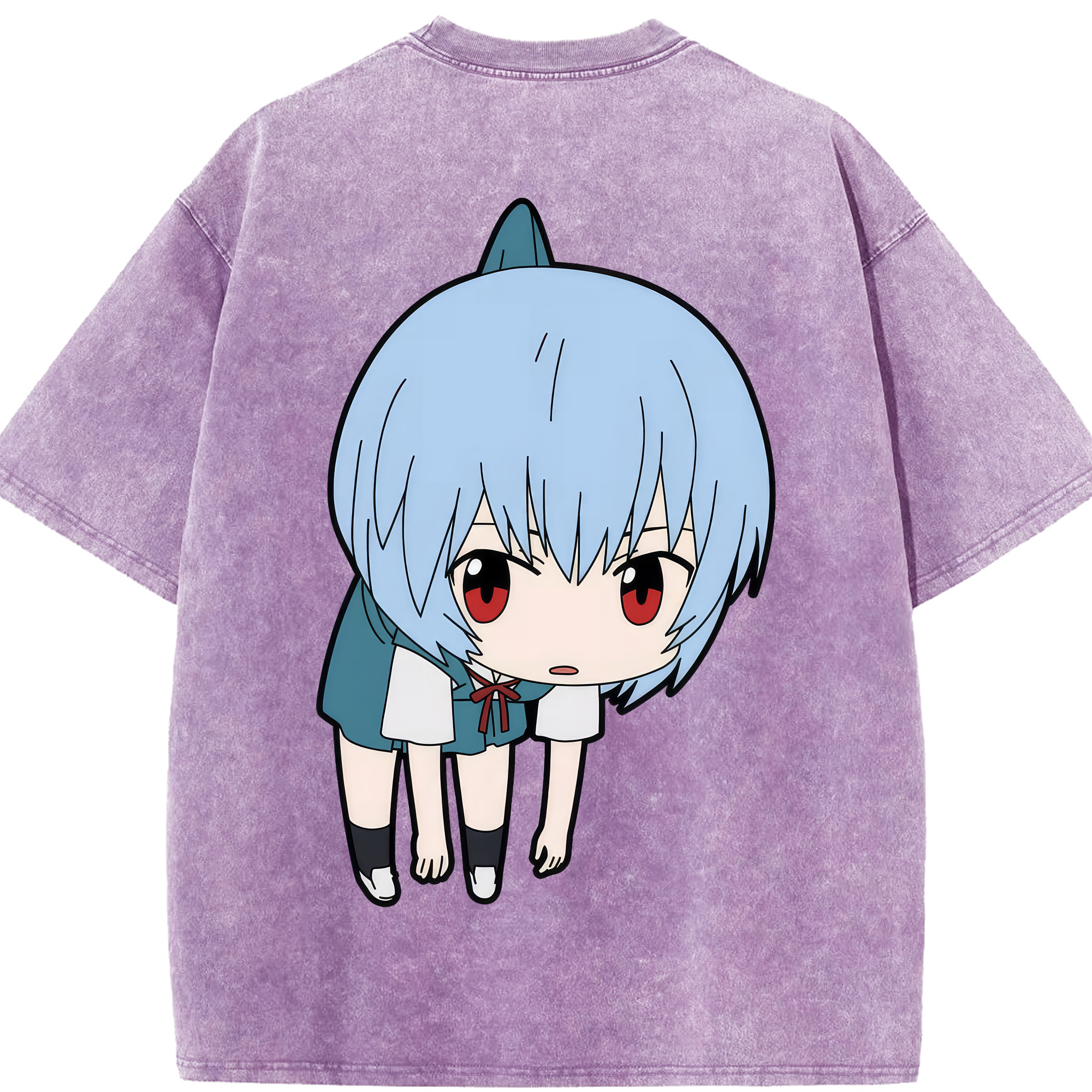 （画像用） EVA 新世紀エヴァンゲリオン 綿100% ヴィンテージ風 半袖Tシャツ（背面プリント）