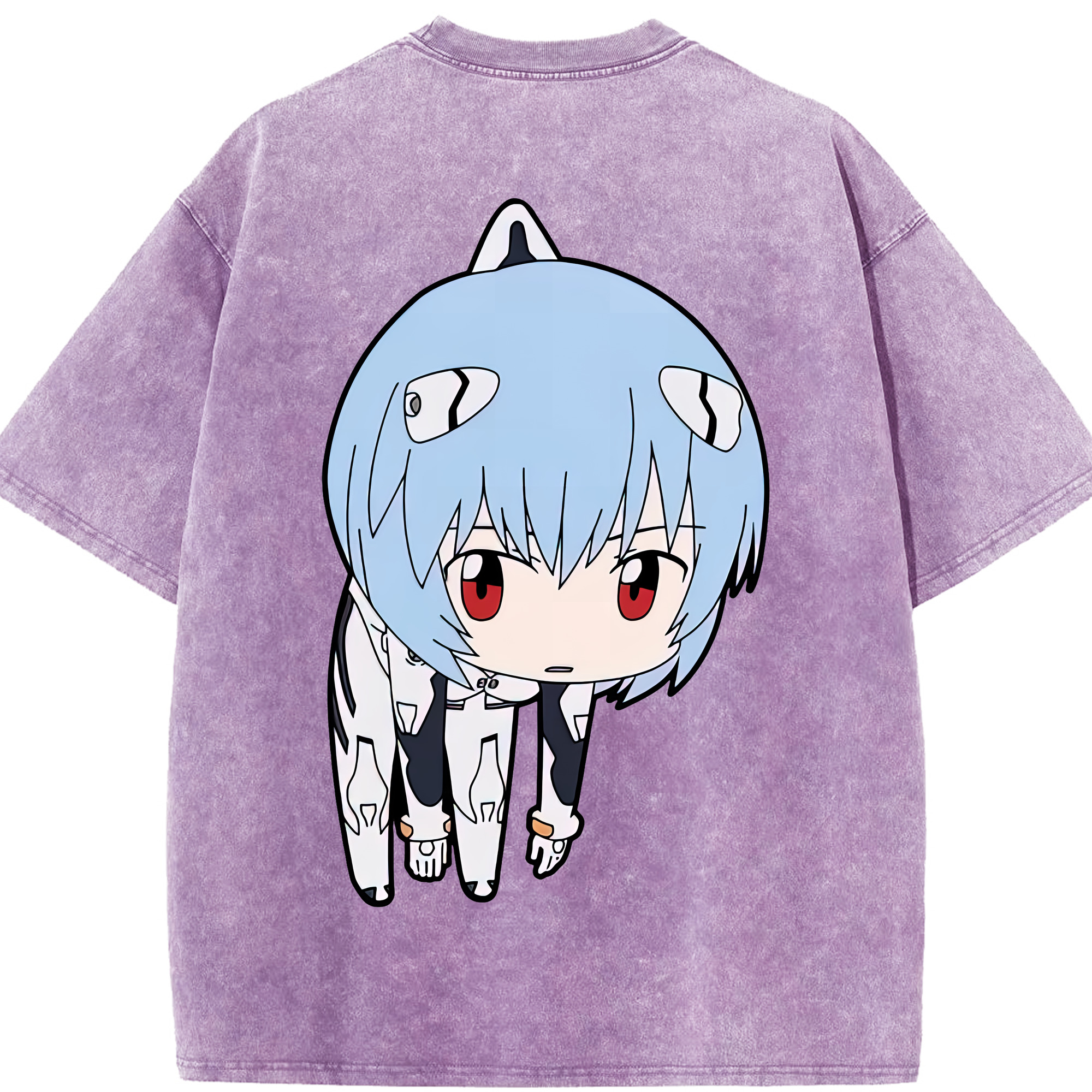 （画像用） EVA 新世紀エヴァンゲリオン 綿100% ヴィンテージ風 半袖Tシャツ（背面プリント）