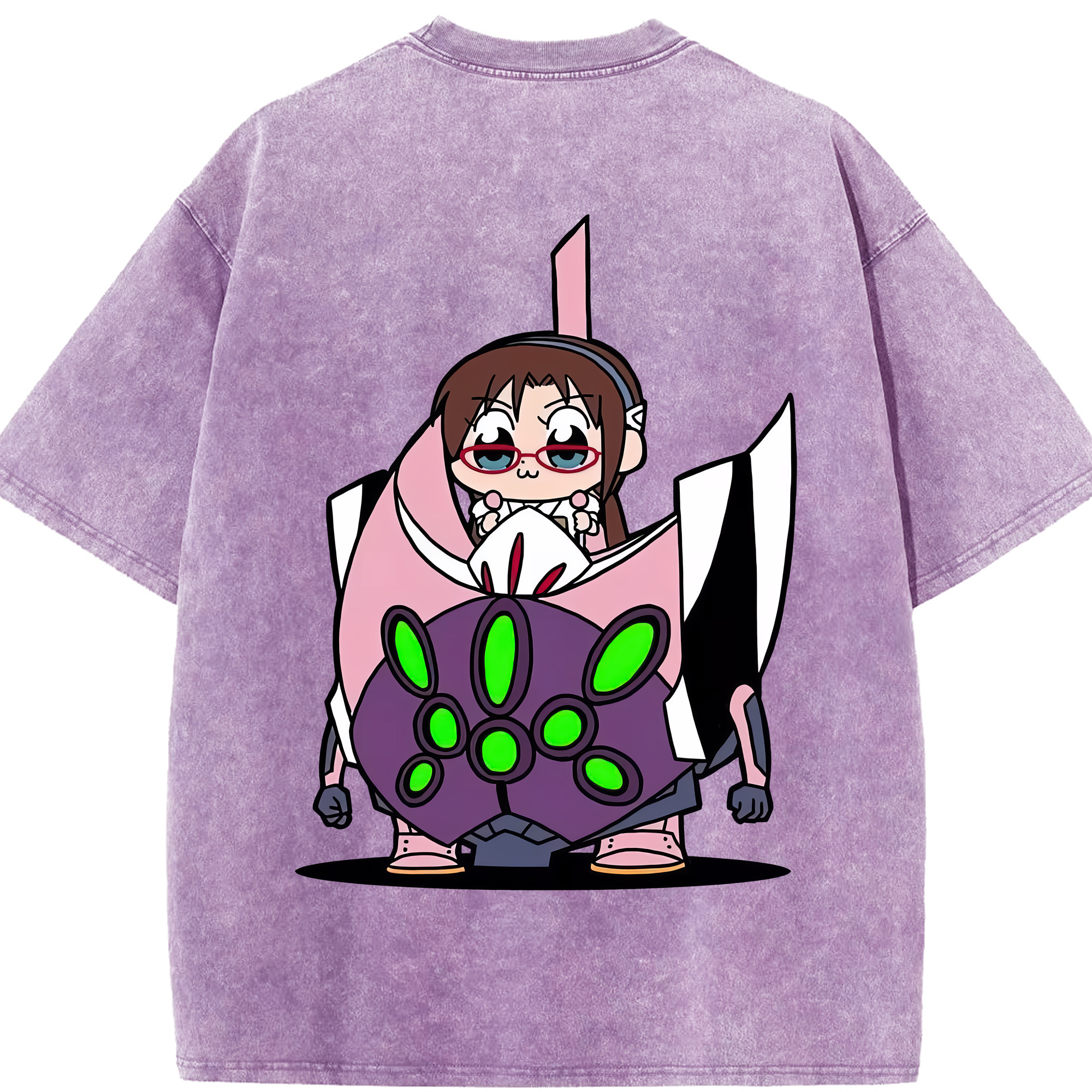 （画像用） EVA 新世紀エヴァンゲリオン 綿100% ヴィンテージ風 半袖Tシャツ（背面プリント）