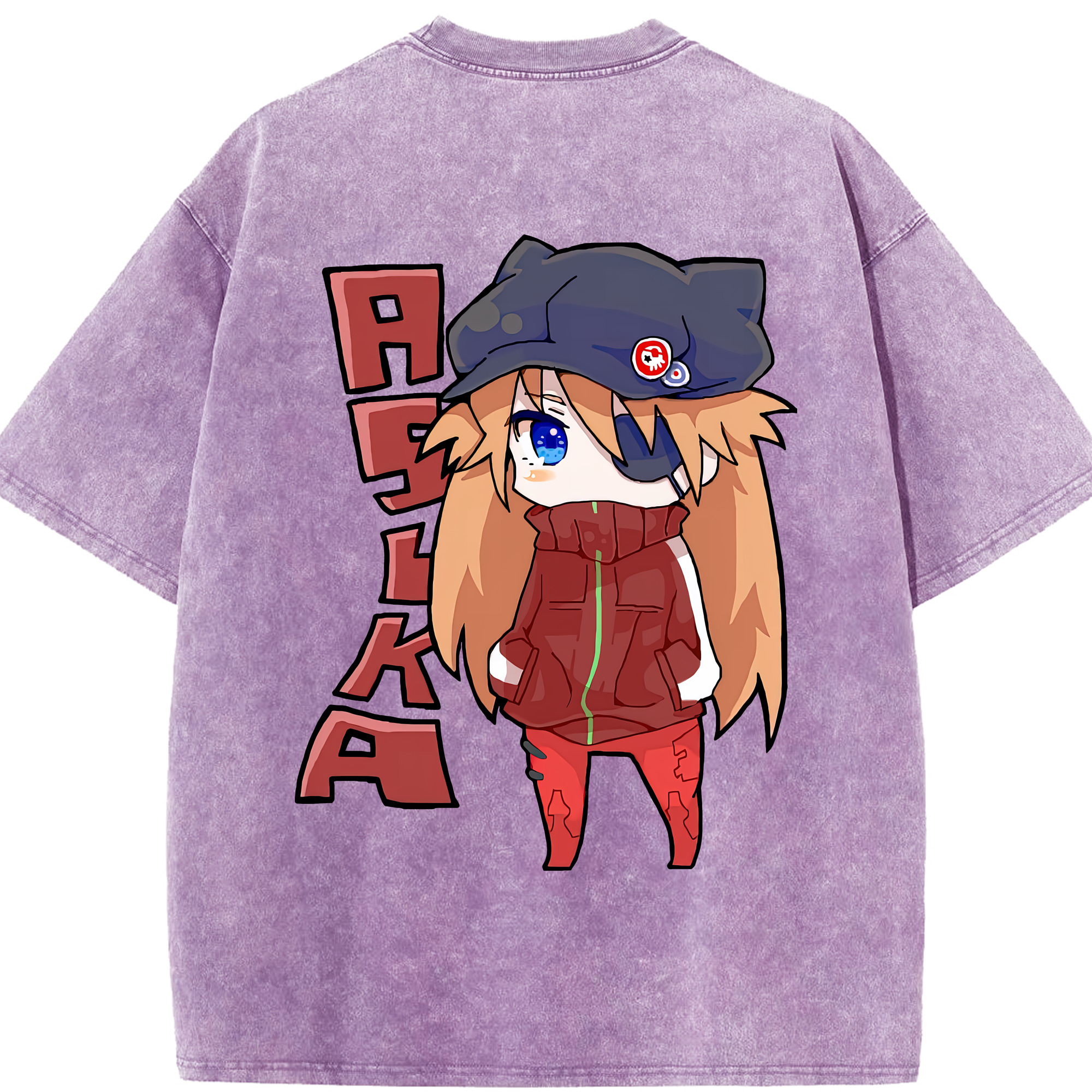 （画像用） EVA 新世紀エヴァンゲリオン 綿100% ヴィンテージ風 半袖Tシャツ（背面プリント）
