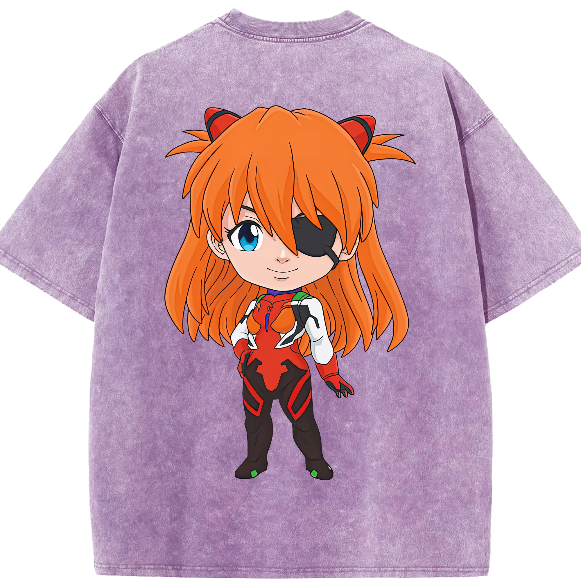 （画像用） EVA 新世紀エヴァンゲリオン 綿100% ヴィンテージ風 半袖Tシャツ（背面プリント）