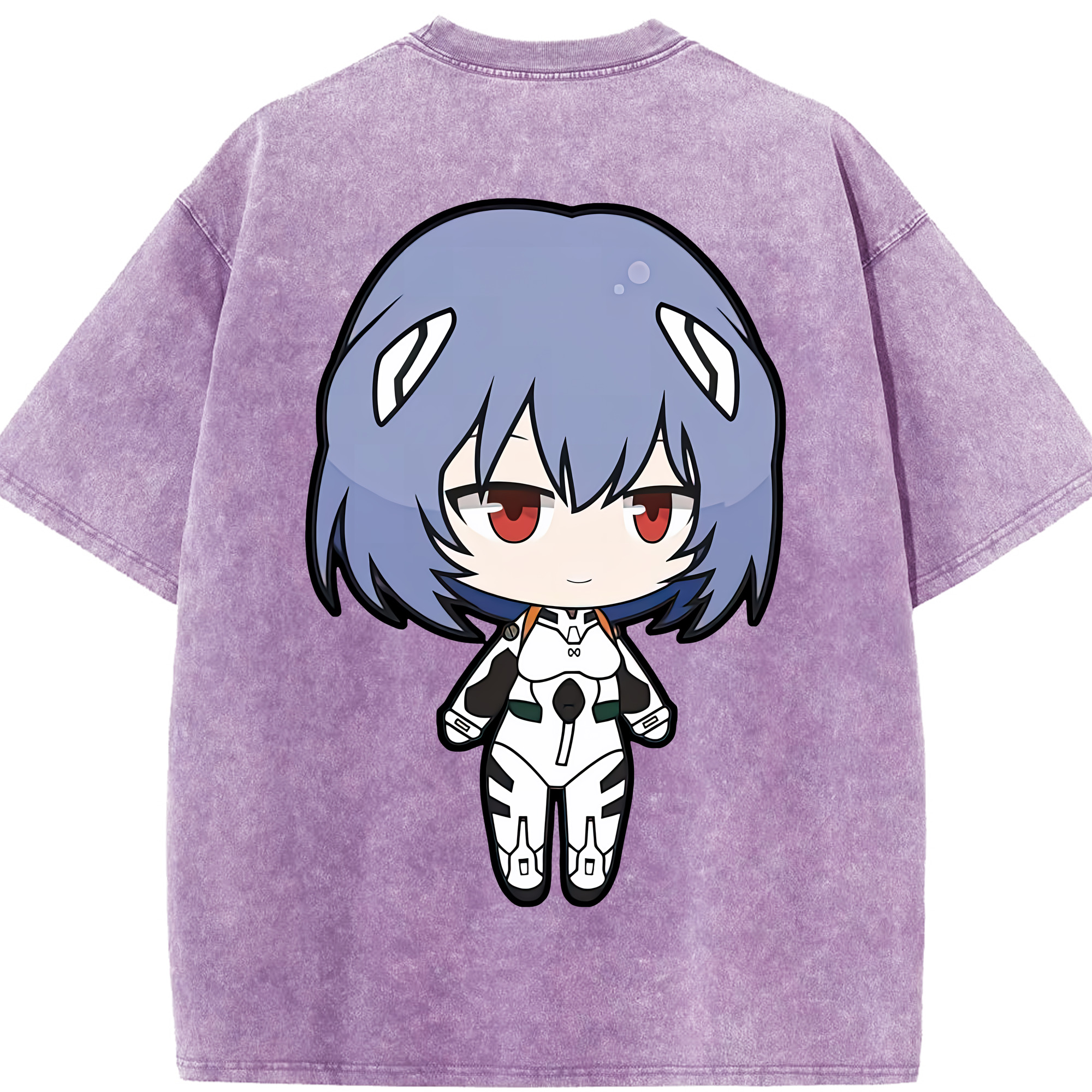 （画像用） EVA 新世紀エヴァンゲリオン 綿100% ヴィンテージ風 半袖Tシャツ（背面プリント）