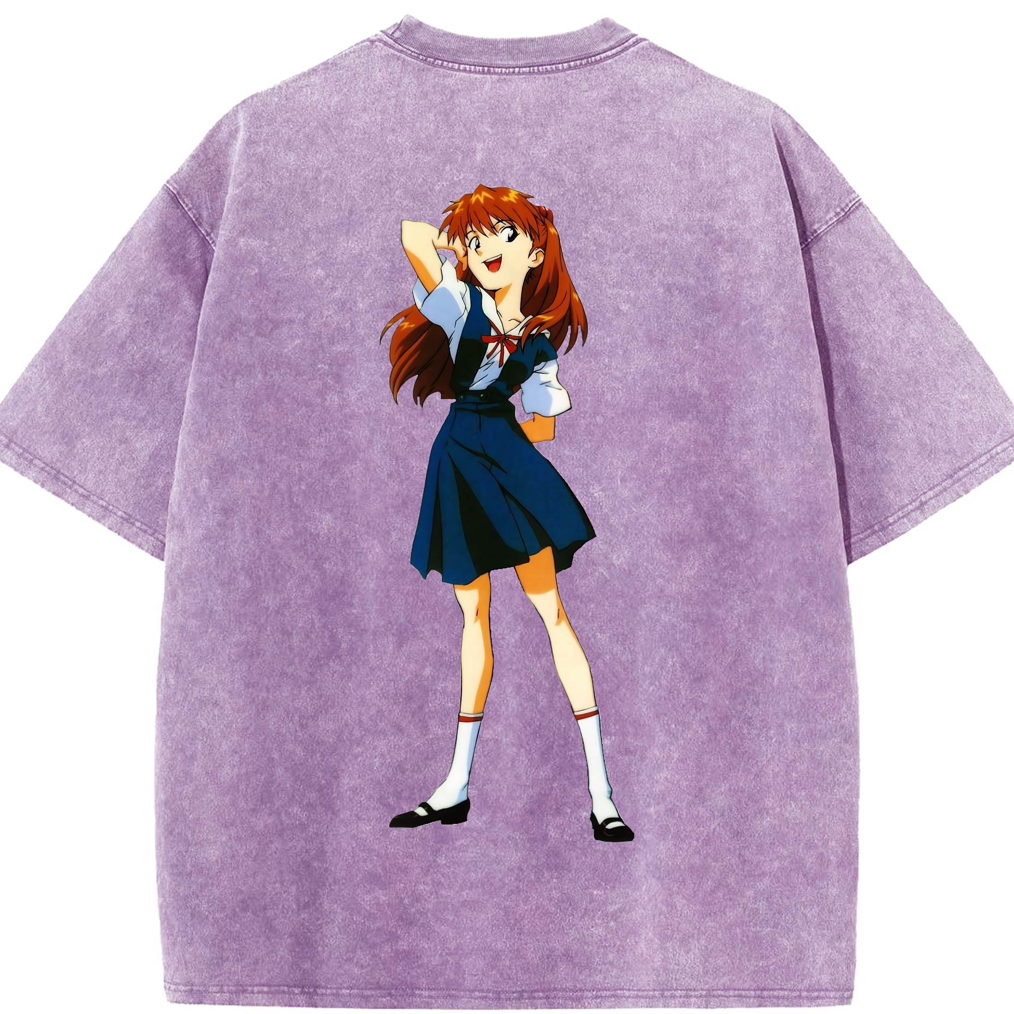 （画像用） EVA 新世紀エヴァンゲリオン 綿100% ヴィンテージ風 半袖Tシャツ（背面プリント）