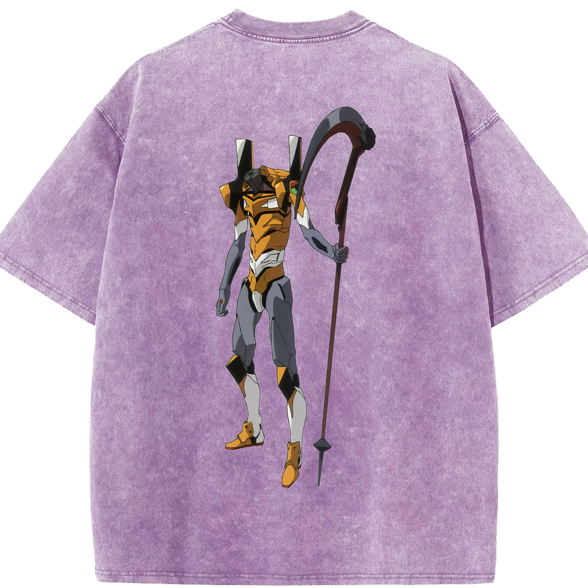 （画像用） EVA 新世紀エヴァンゲリオン 綿100% ヴィンテージ風 半袖Tシャツ（背面プリント）