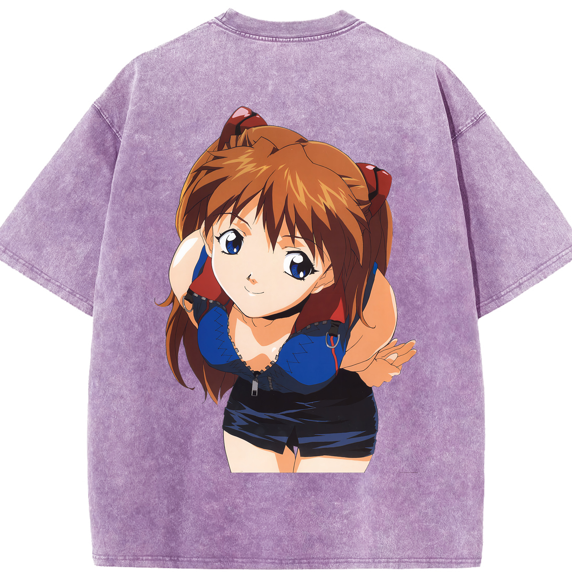 （画像用） EVA 新世紀エヴァンゲリオン 綿100% ヴィンテージ風 半袖Tシャツ（背面プリント）