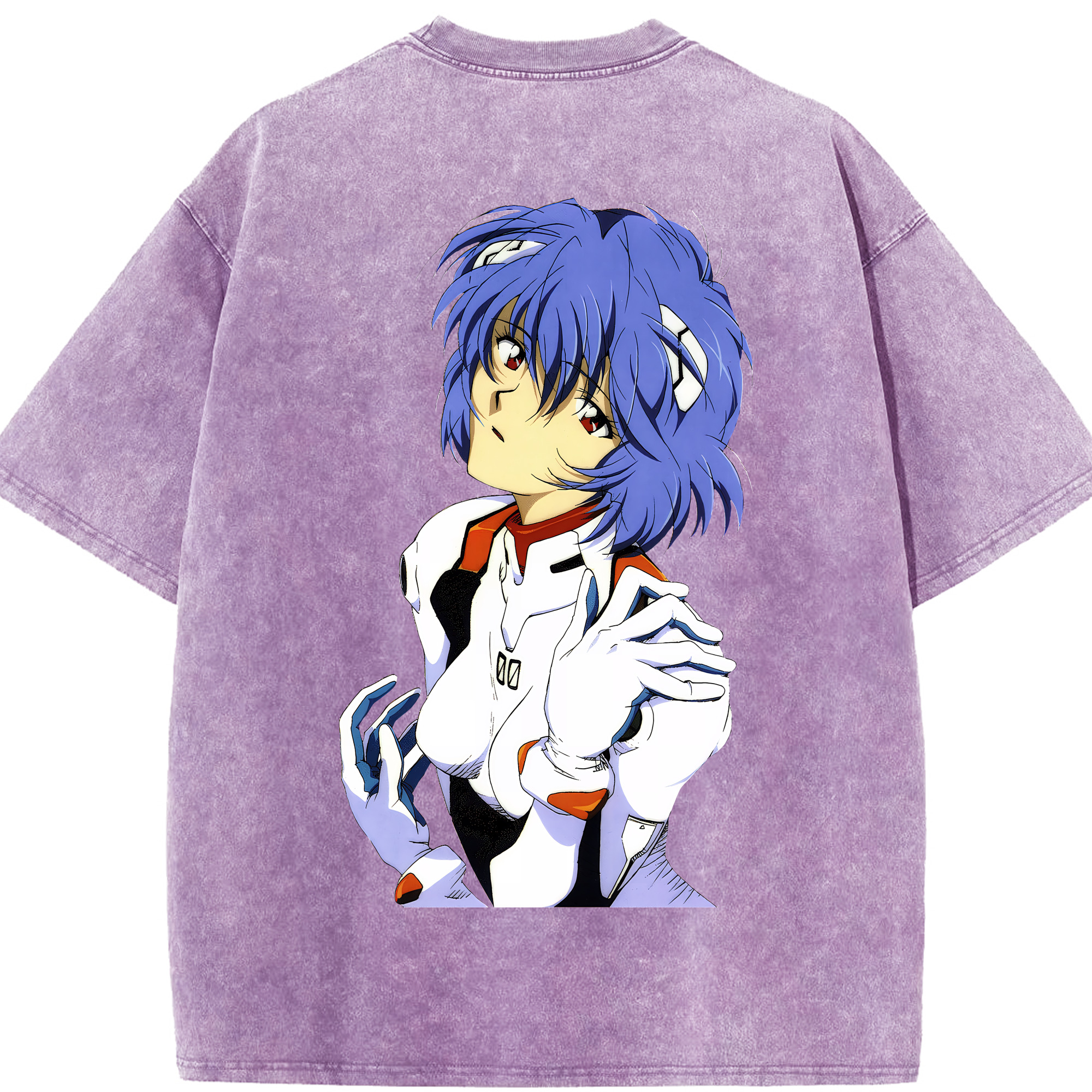 （画像用） EVA 新世紀エヴァンゲリオン 綿100% ヴィンテージ風 半袖Tシャツ（背面プリント）