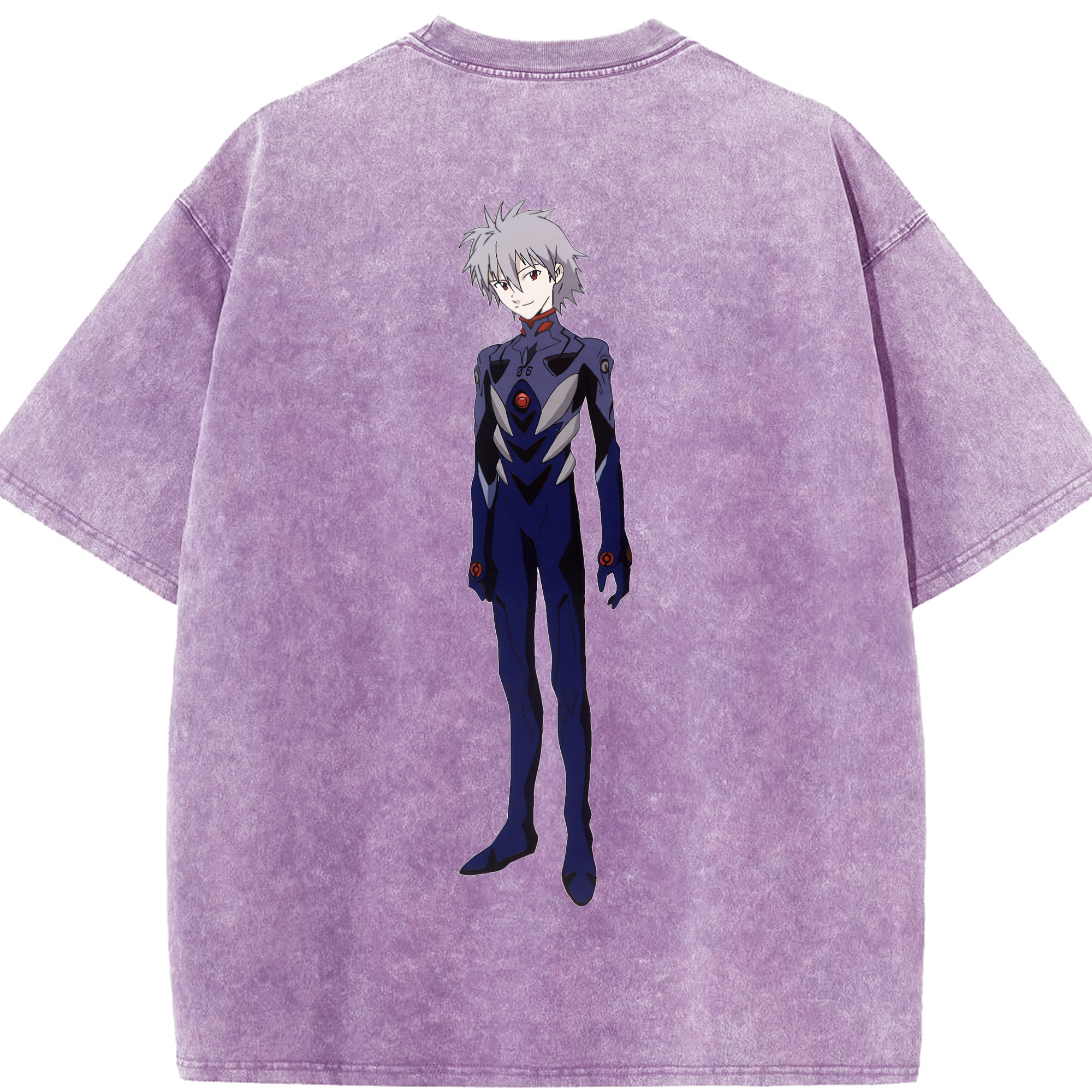 （画像用） EVA 新世紀エヴァンゲリオン 綿100% ヴィンテージ風 半袖Tシャツ（背面プリント）