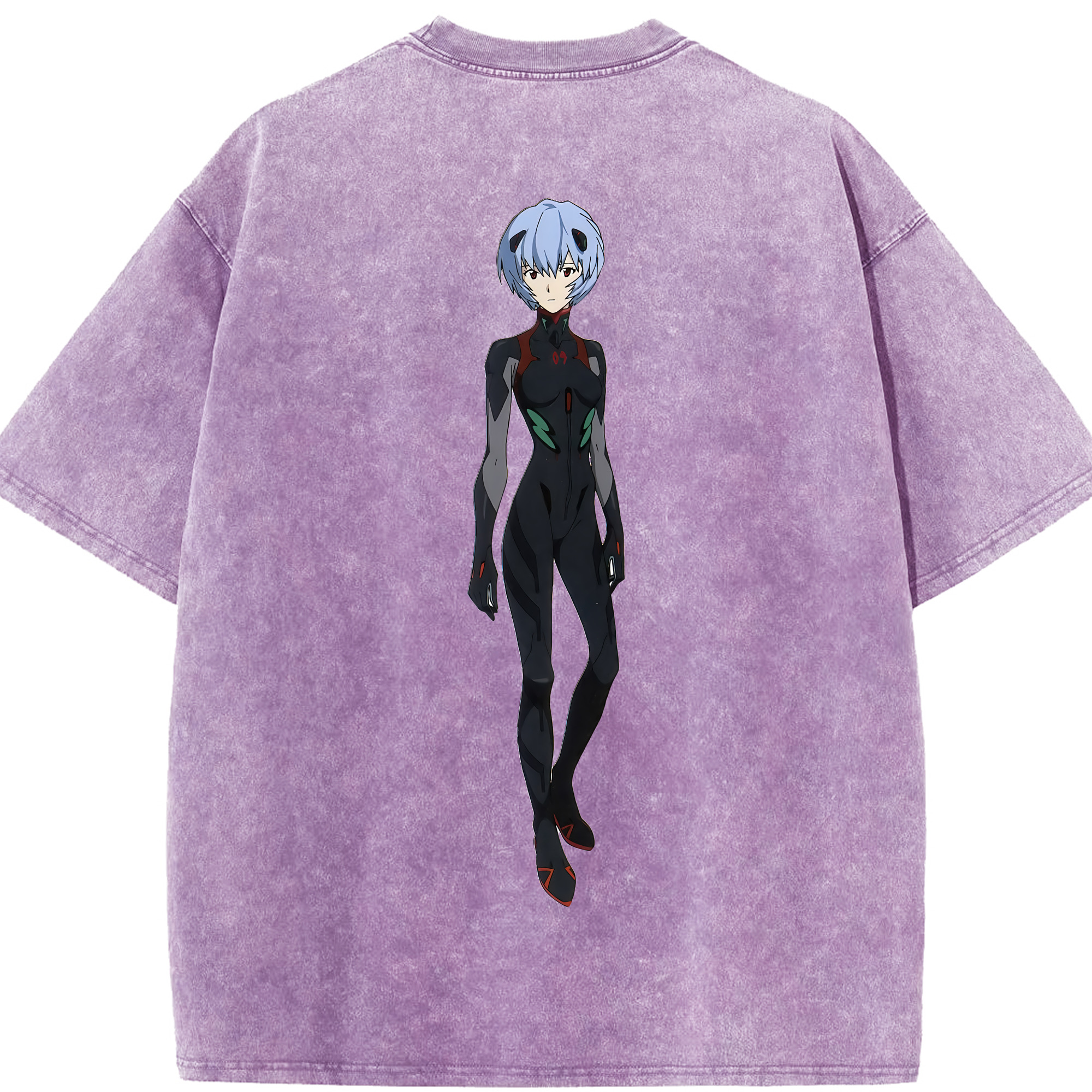 （画像用） EVA 新世紀エヴァンゲリオン 綿100% ヴィンテージ風 半袖Tシャツ（背面プリント）