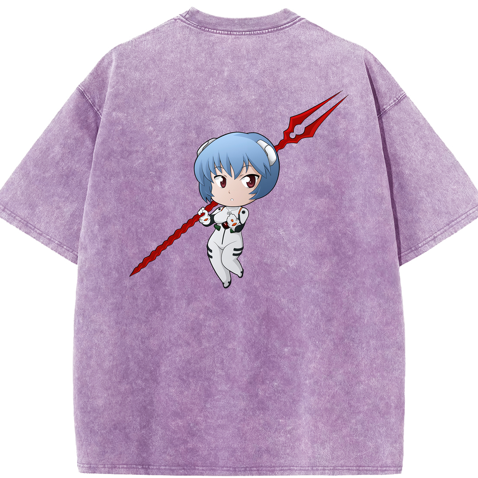 （画像用） EVA 新世紀エヴァンゲリオン 綿100% ヴィンテージ風 半袖Tシャツ（背面プリント）