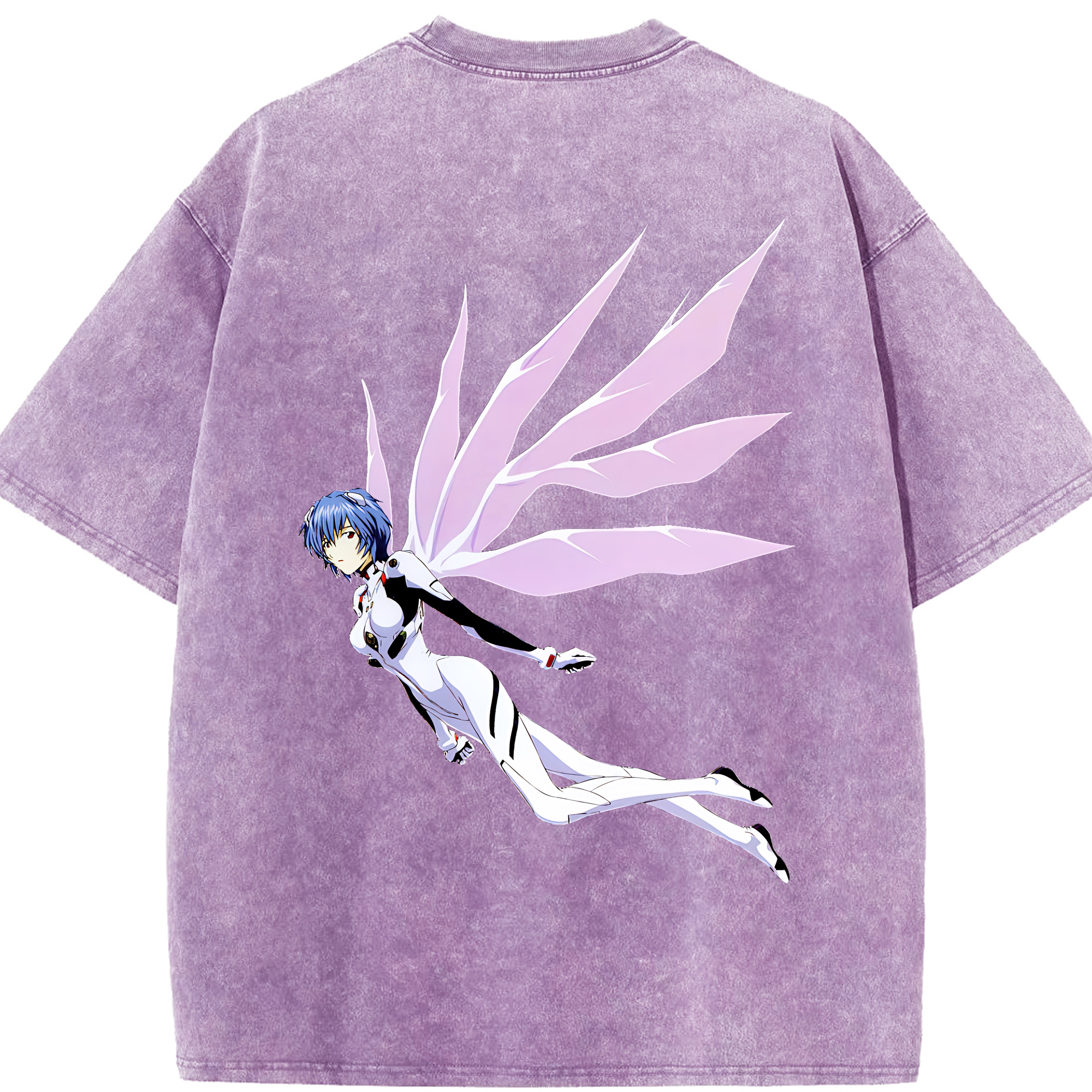 （画像用） EVA 新世紀エヴァンゲリオン 綿100% ヴィンテージ風 半袖Tシャツ（背面プリント）