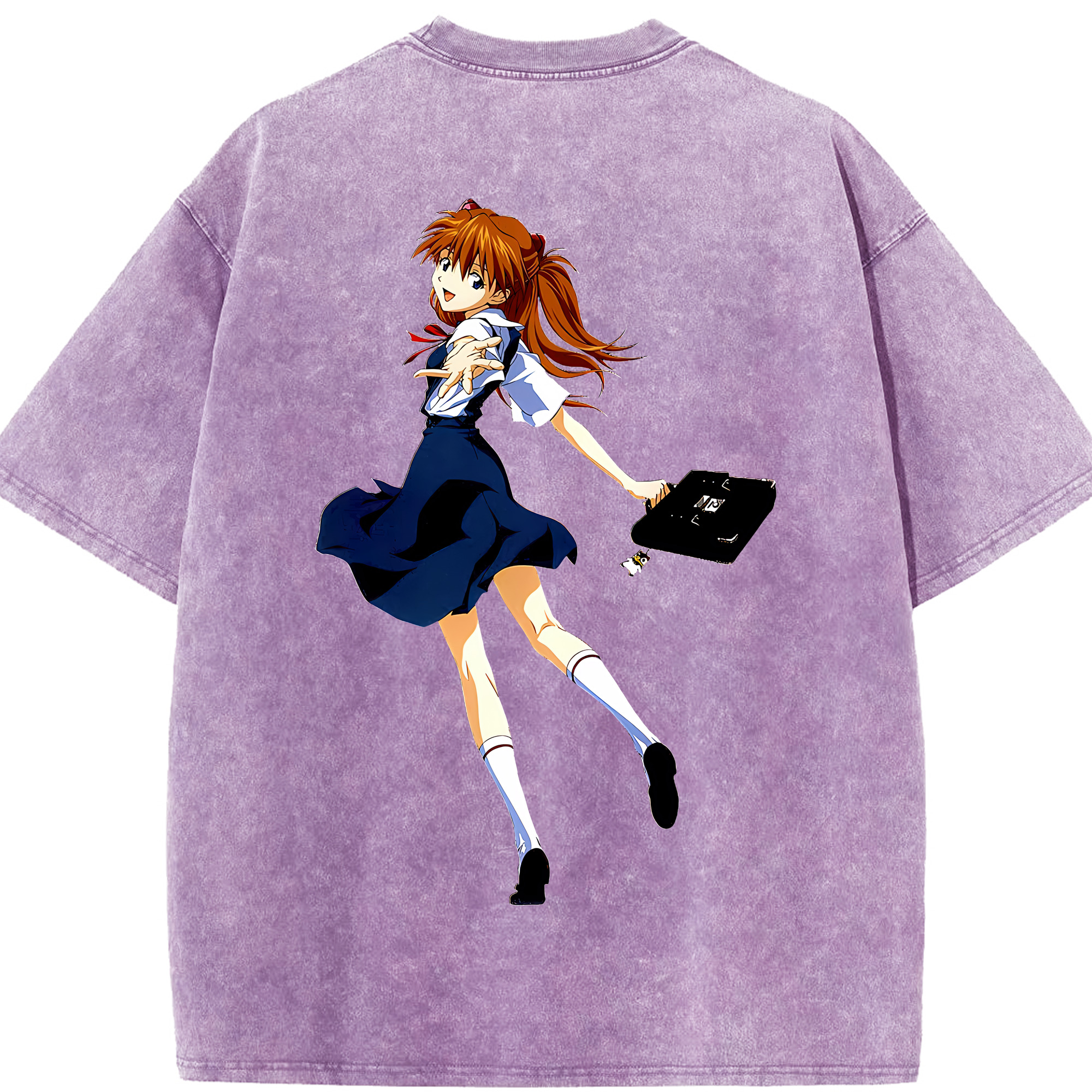 （画像用） EVA 新世紀エヴァンゲリオン 綿100% ヴィンテージ風 半袖Tシャツ（背面プリント）