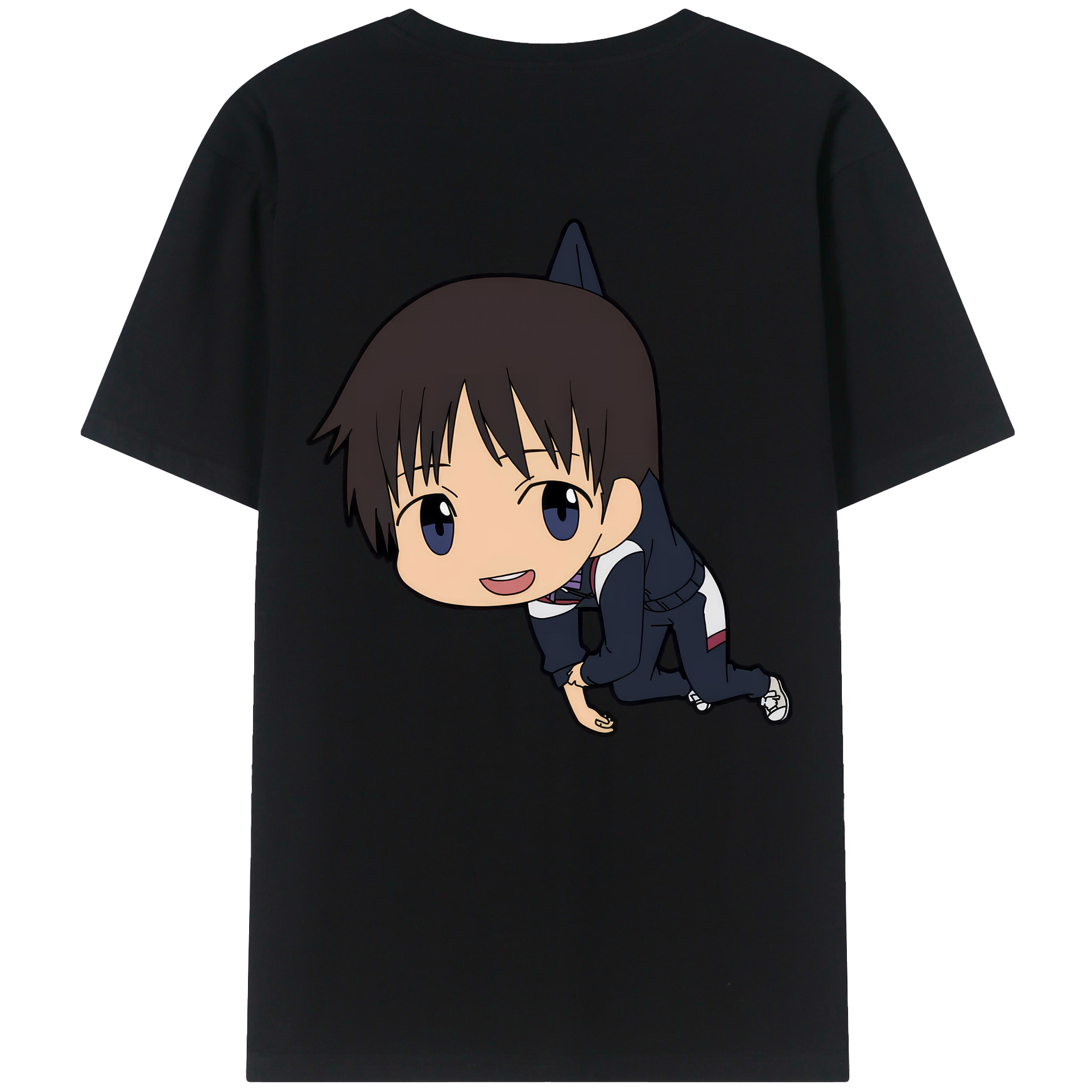 （画像用） EVA 新世紀エヴァンゲリオン 綿100％ メンズ半袖Tシャツ（バックプリント） 通気性
