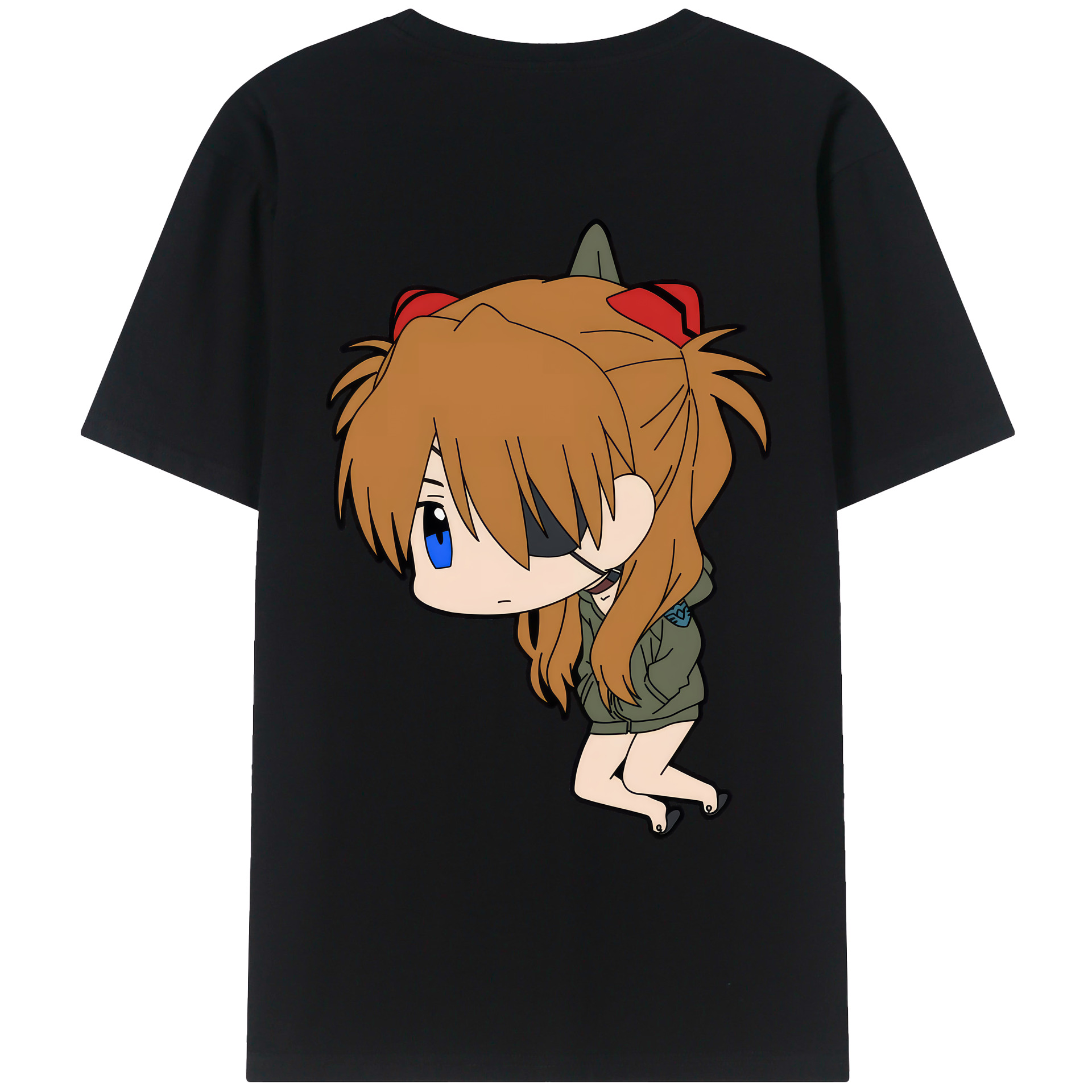 （画像用） EVA 新世紀エヴァンゲリオン 綿100％ メンズ半袖Tシャツ（バックプリント） 通気性