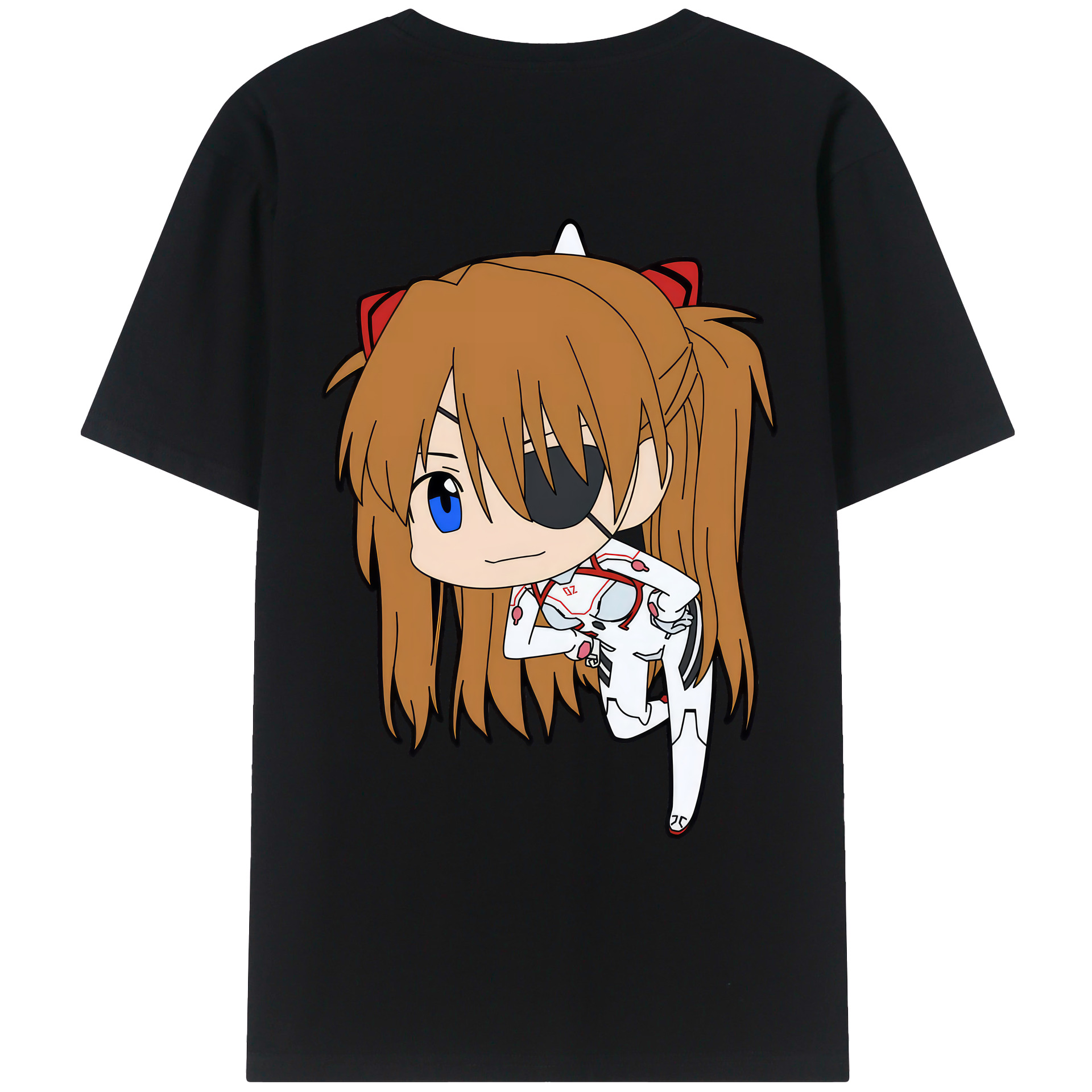 （画像用） EVA 新世紀エヴァンゲリオン 綿100％ メンズ半袖Tシャツ（バックプリント） 通気性