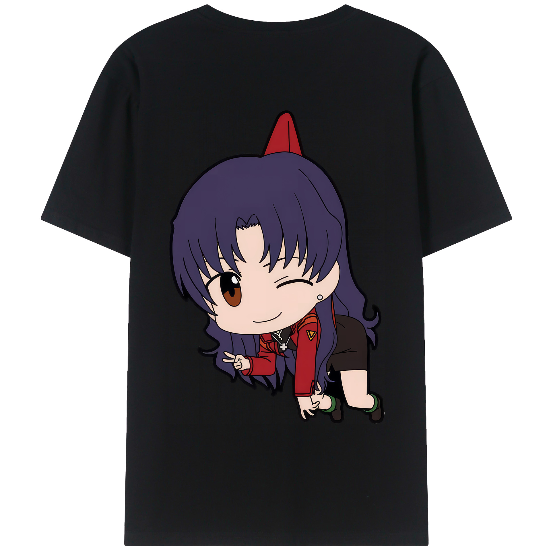 （画像用） EVA 新世紀エヴァンゲリオン 綿100％ メンズ半袖Tシャツ（バックプリント） 通気性