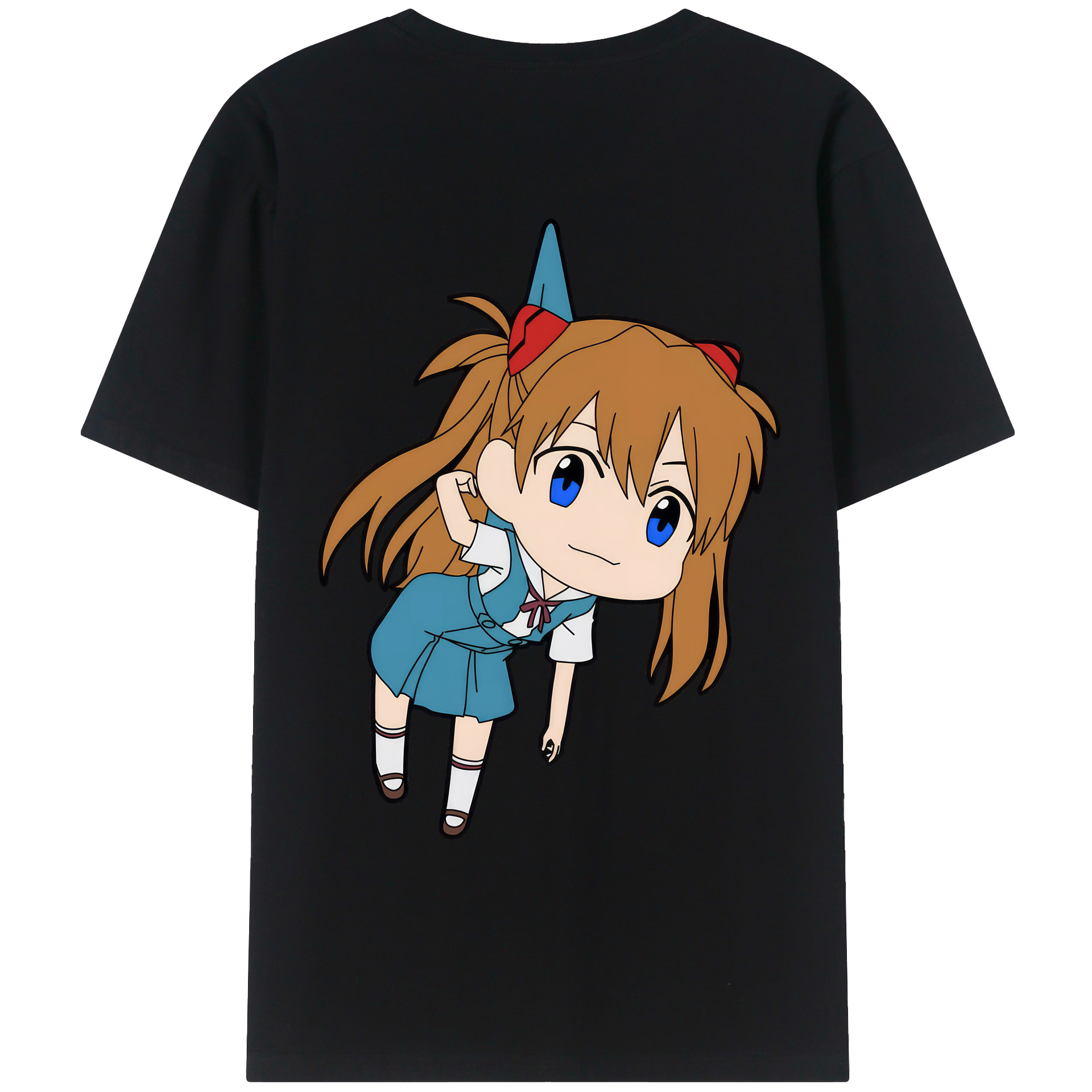 （画像用） EVA 新世紀エヴァンゲリオン 綿100％ メンズ半袖Tシャツ（バックプリント） 通気性