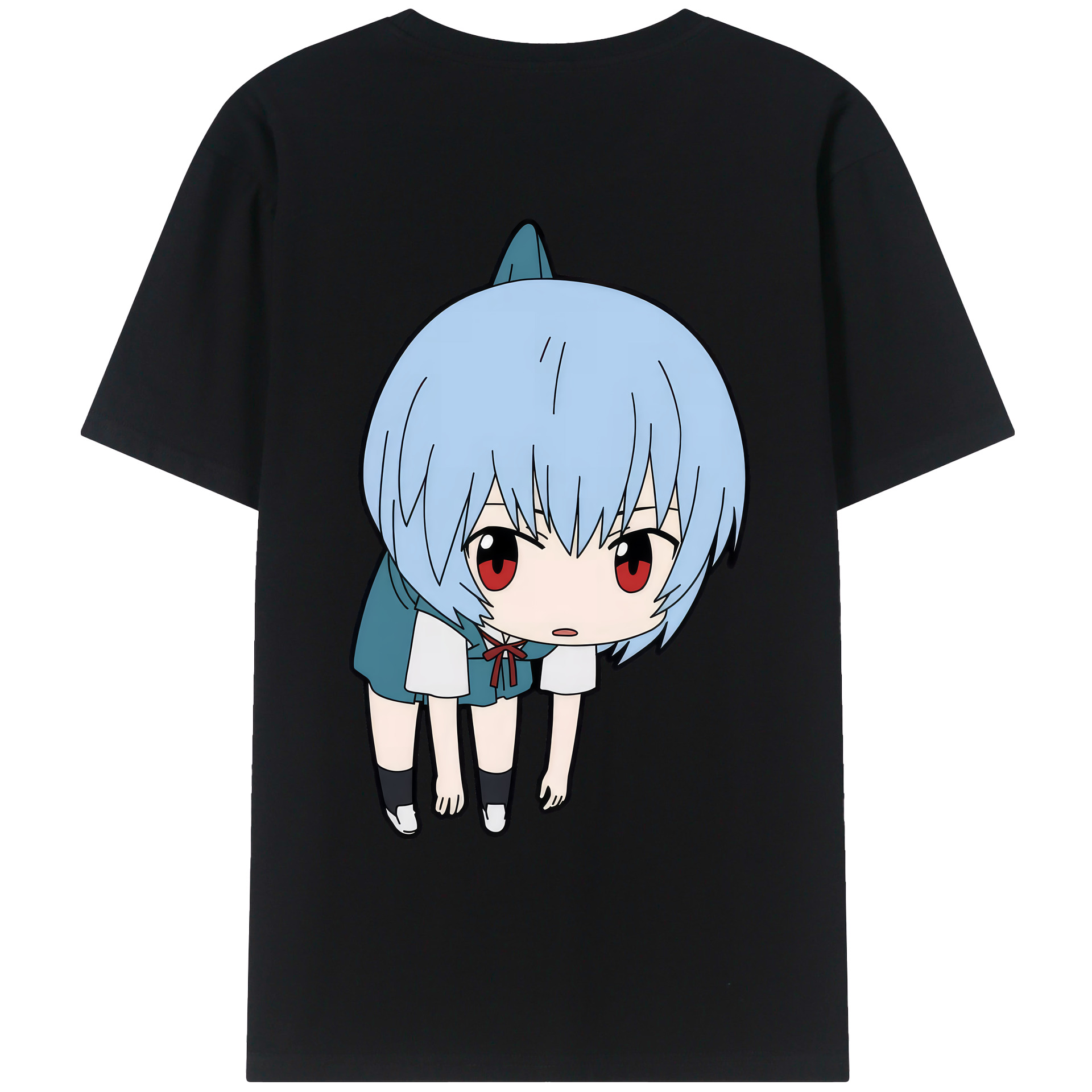 （画像用） EVA 新世紀エヴァンゲリオン 綿100％ メンズ半袖Tシャツ（バックプリント） 通気性