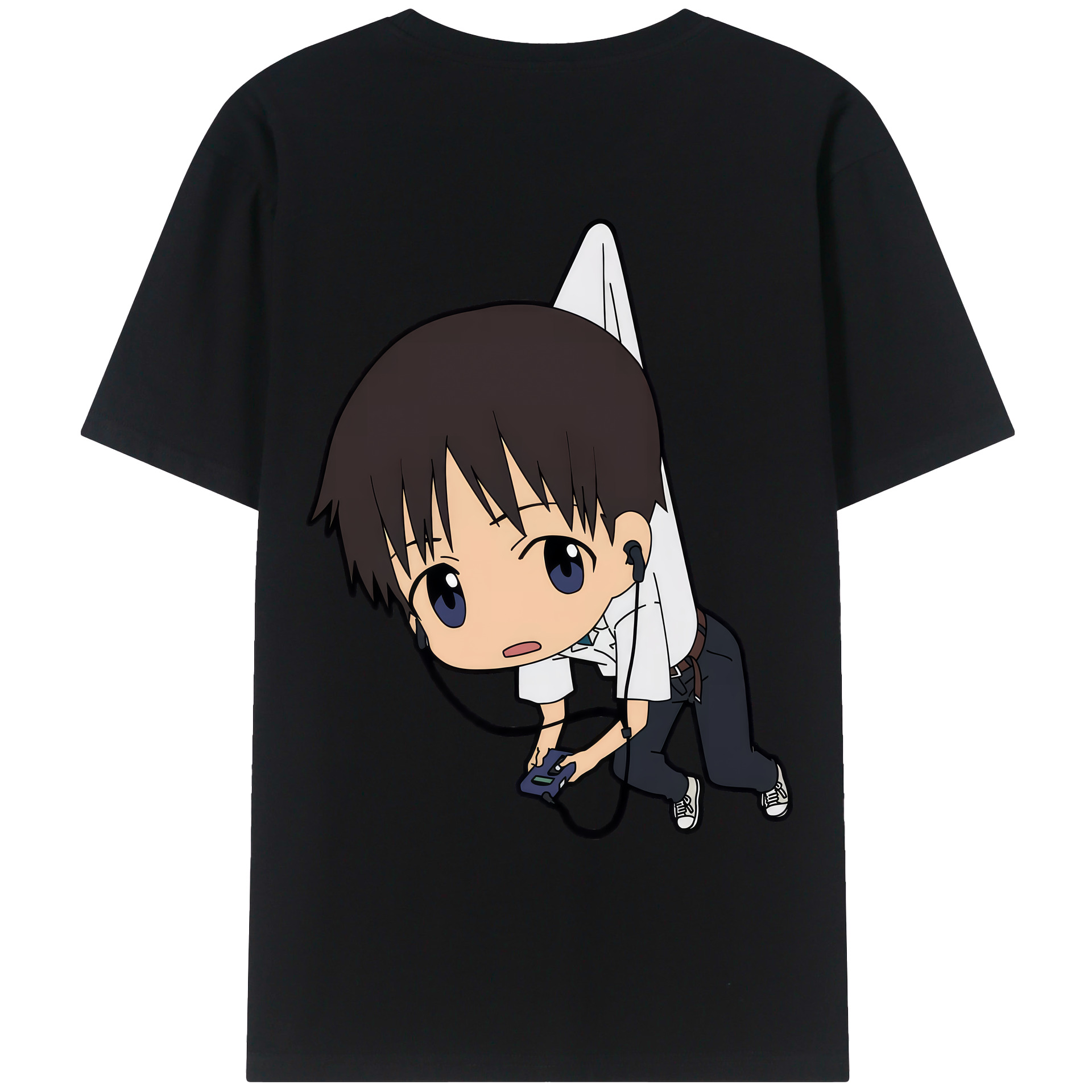 （画像用） EVA 新世紀エヴァンゲリオン 綿100％ メンズ半袖Tシャツ（バックプリント） 通気性