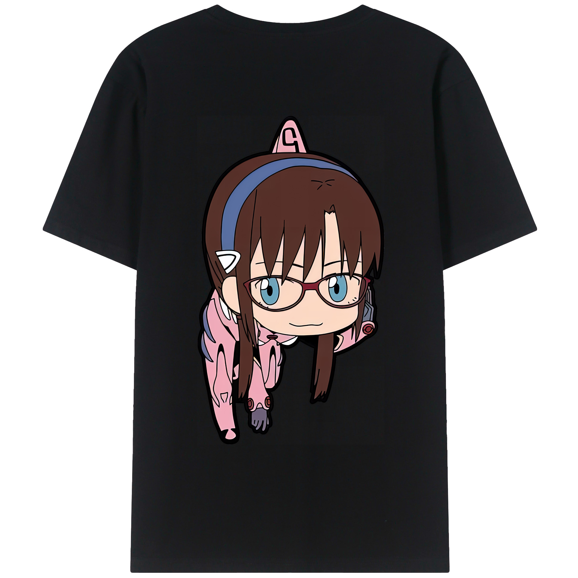 （画像用） EVA 新世紀エヴァンゲリオン 綿100％ メンズ半袖Tシャツ（バックプリント） 通気性