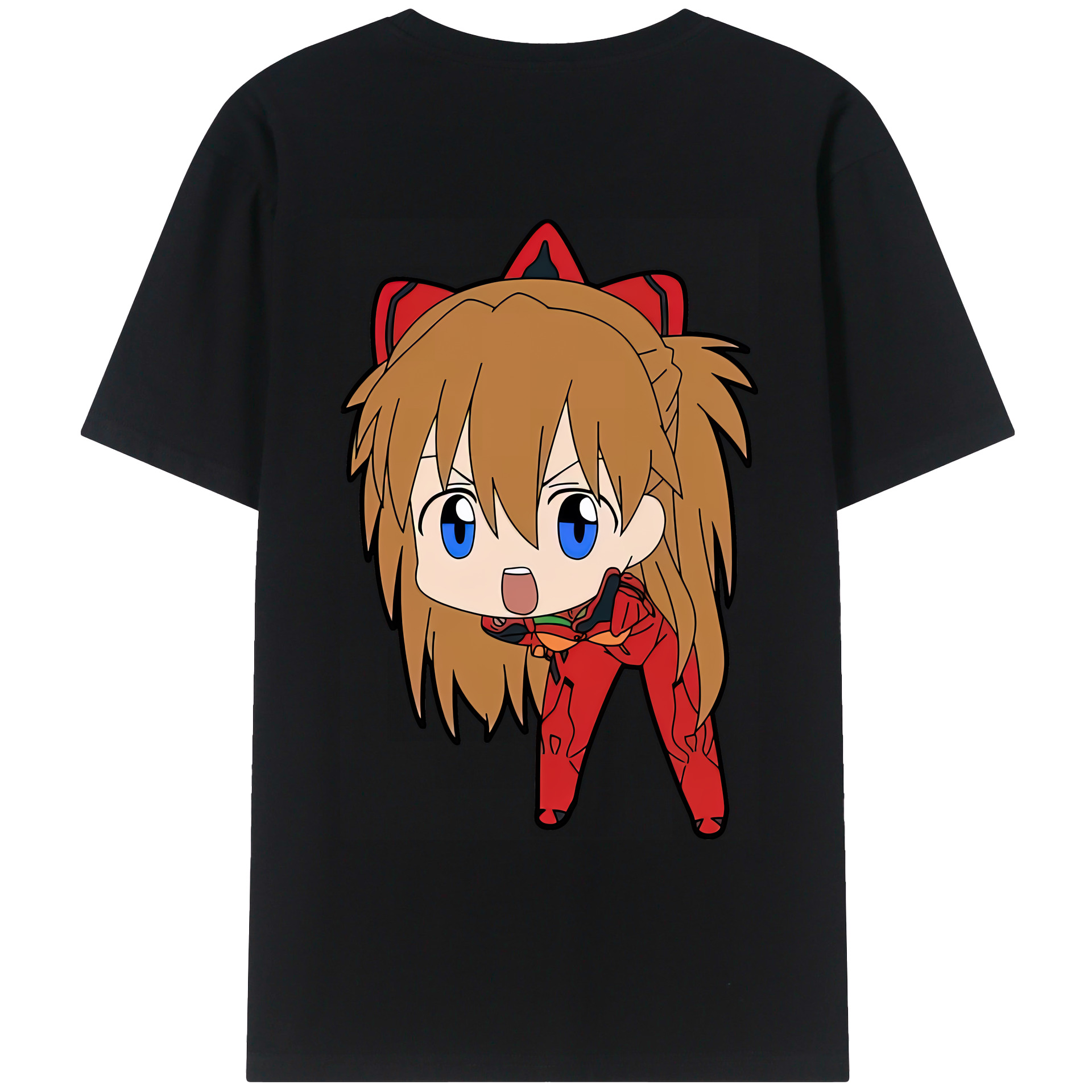 （画像用） EVA 新世紀エヴァンゲリオン 綿100％ メンズ半袖Tシャツ（バックプリント） 通気性