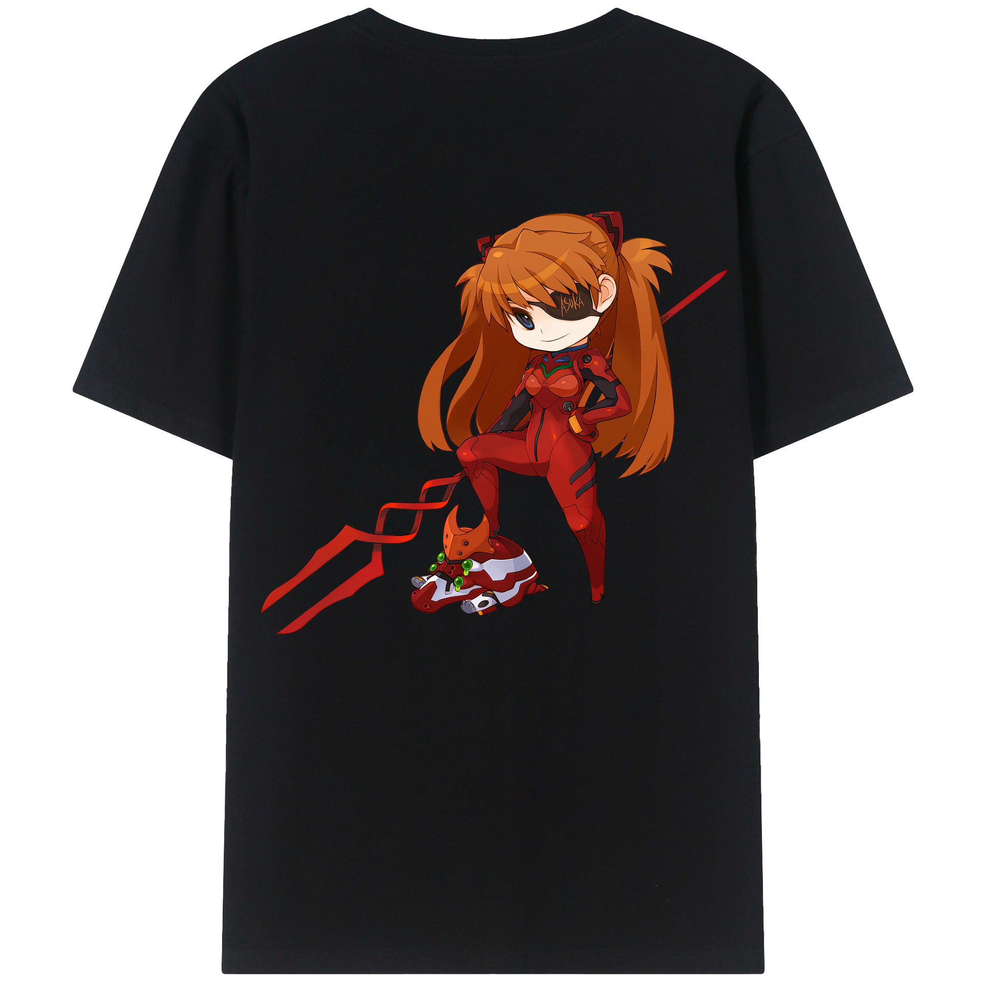 （画像用） EVA 新世紀エヴァンゲリオン 綿100％ メンズ半袖Tシャツ（バックプリント） 通気性
