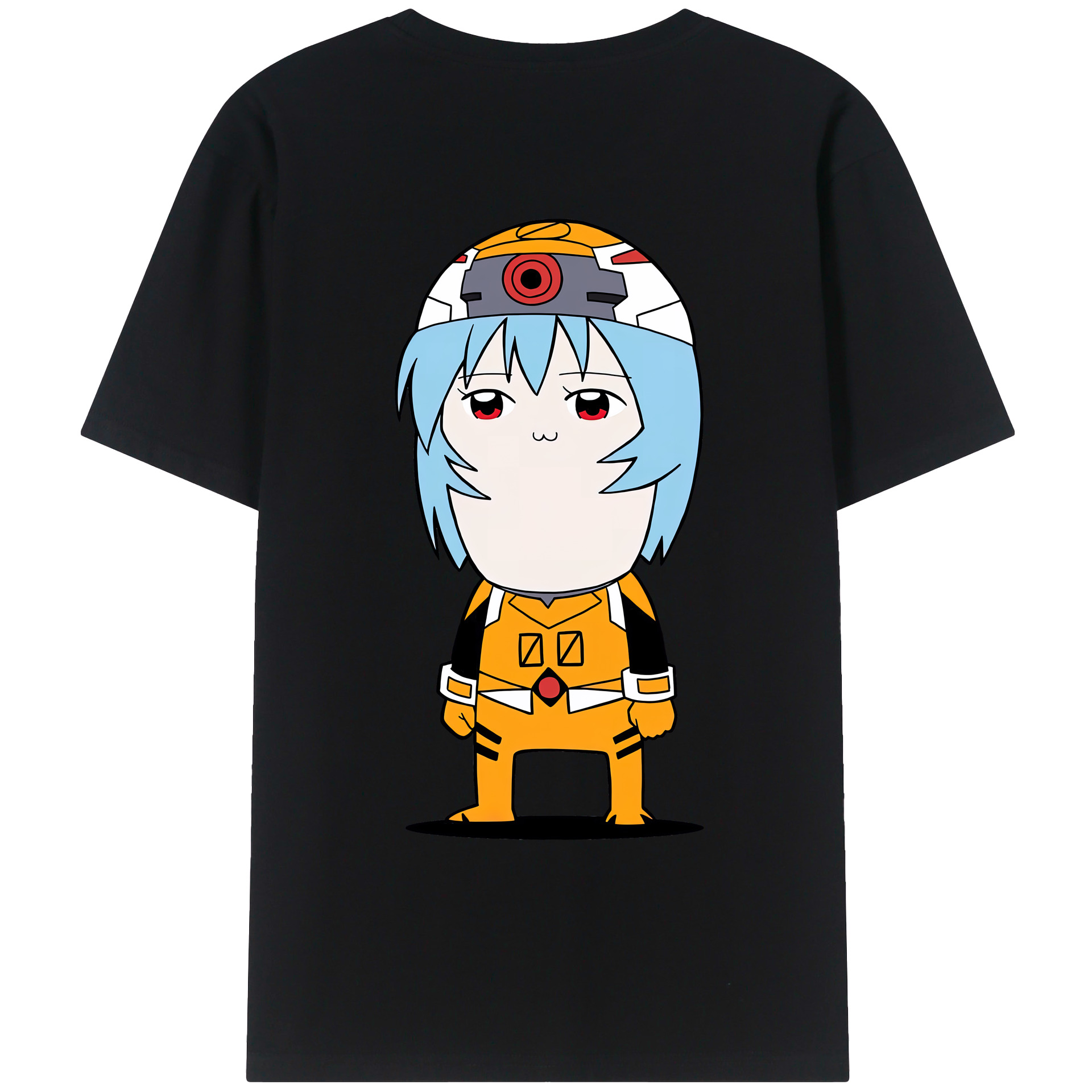 （画像用） EVA 新世紀エヴァンゲリオン 綿100％ メンズ半袖Tシャツ（バックプリント） 通気性