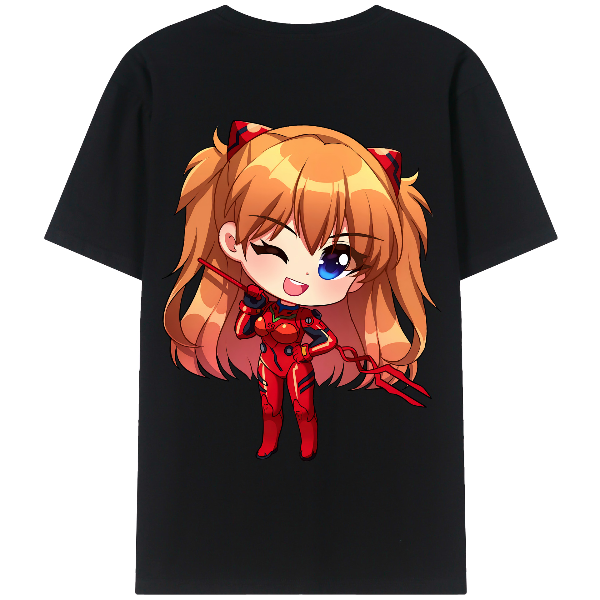 （画像用） EVA 新世紀エヴァンゲリオン 綿100％ メンズ半袖Tシャツ（バックプリント） 通気性