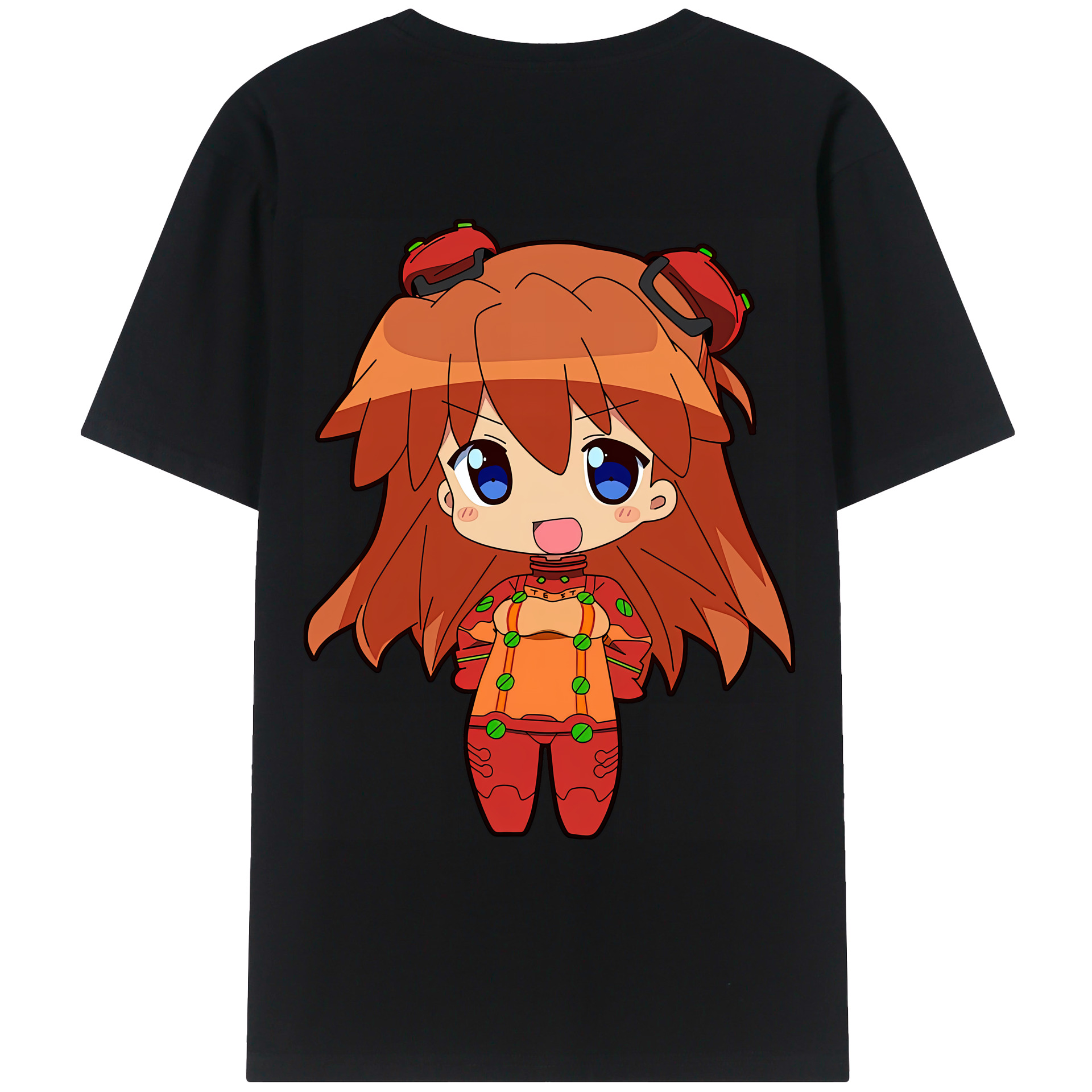 （画像用） EVA 新世紀エヴァンゲリオン 綿100％ メンズ半袖Tシャツ（バックプリント） 通気性