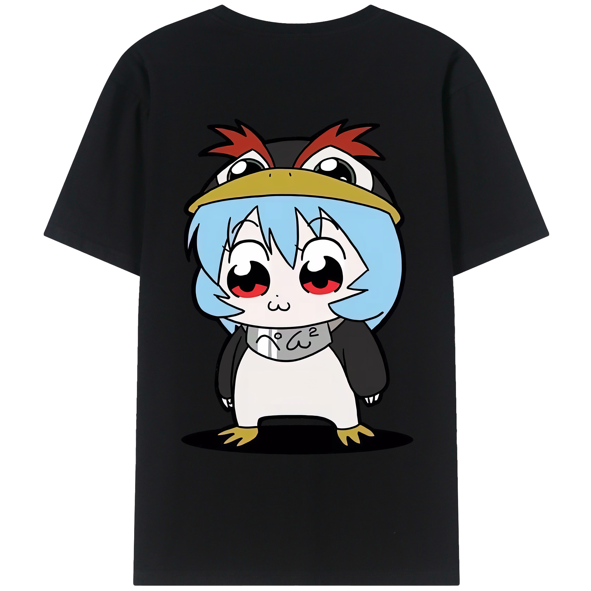 （画像用） EVA 新世紀エヴァンゲリオン 綿100％ メンズ半袖Tシャツ（バックプリント） 通気性