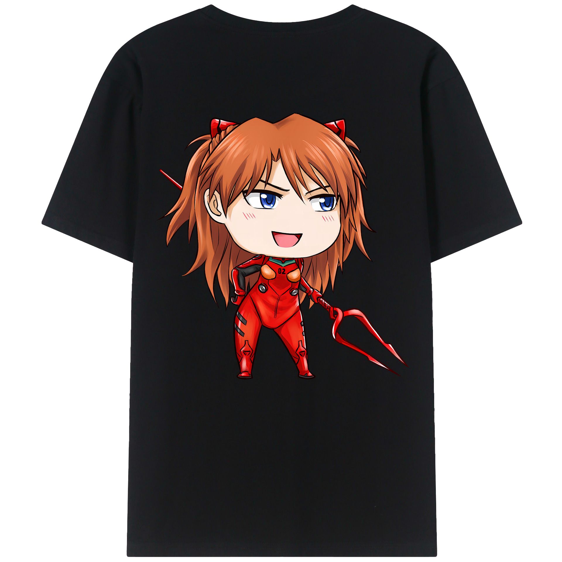（画像用） EVA 新世紀エヴァンゲリオン 綿100％ メンズ半袖Tシャツ（バックプリント） 通気性