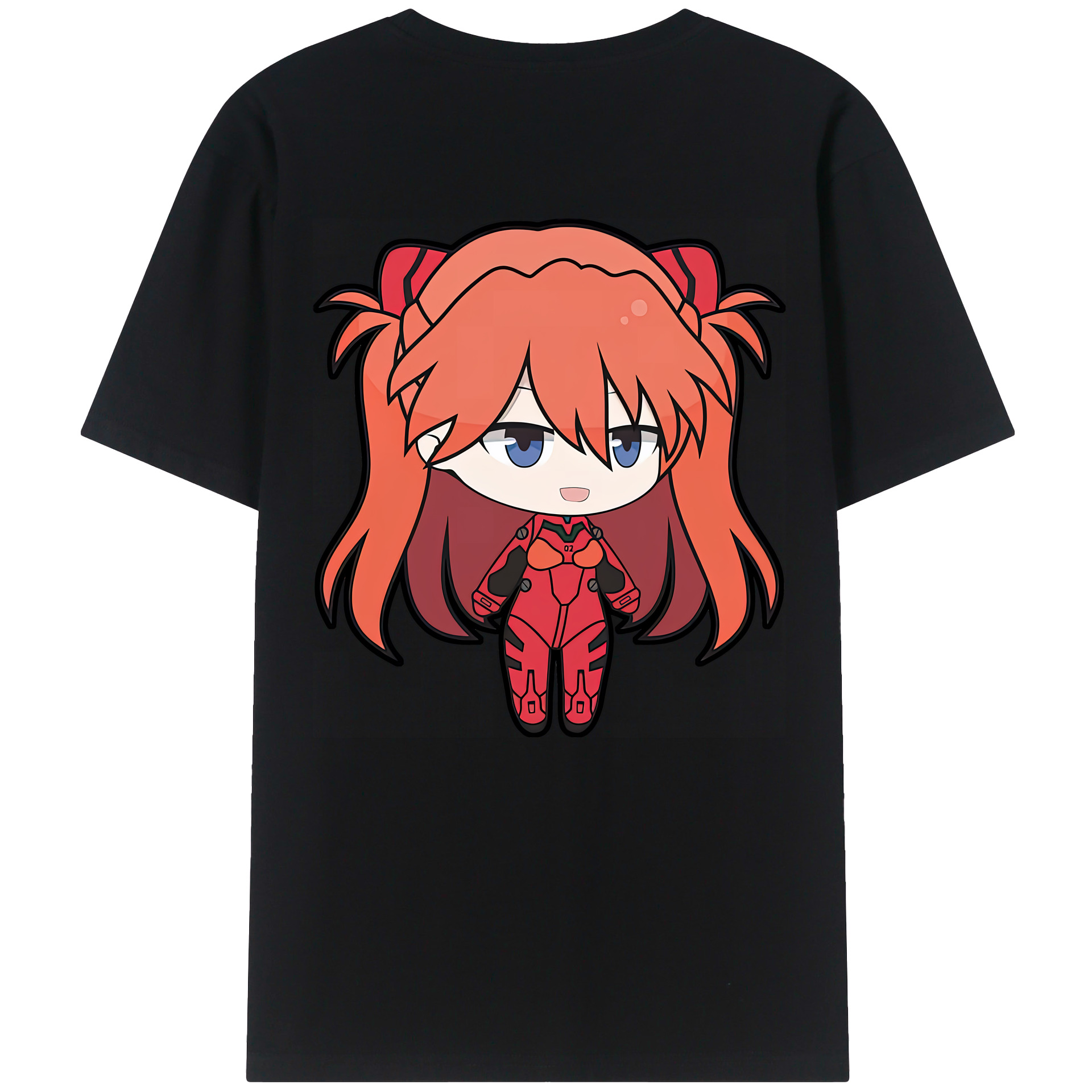 （画像用） EVA 新世紀エヴァンゲリオン 綿100％ メンズ半袖Tシャツ（バックプリント） 通気性