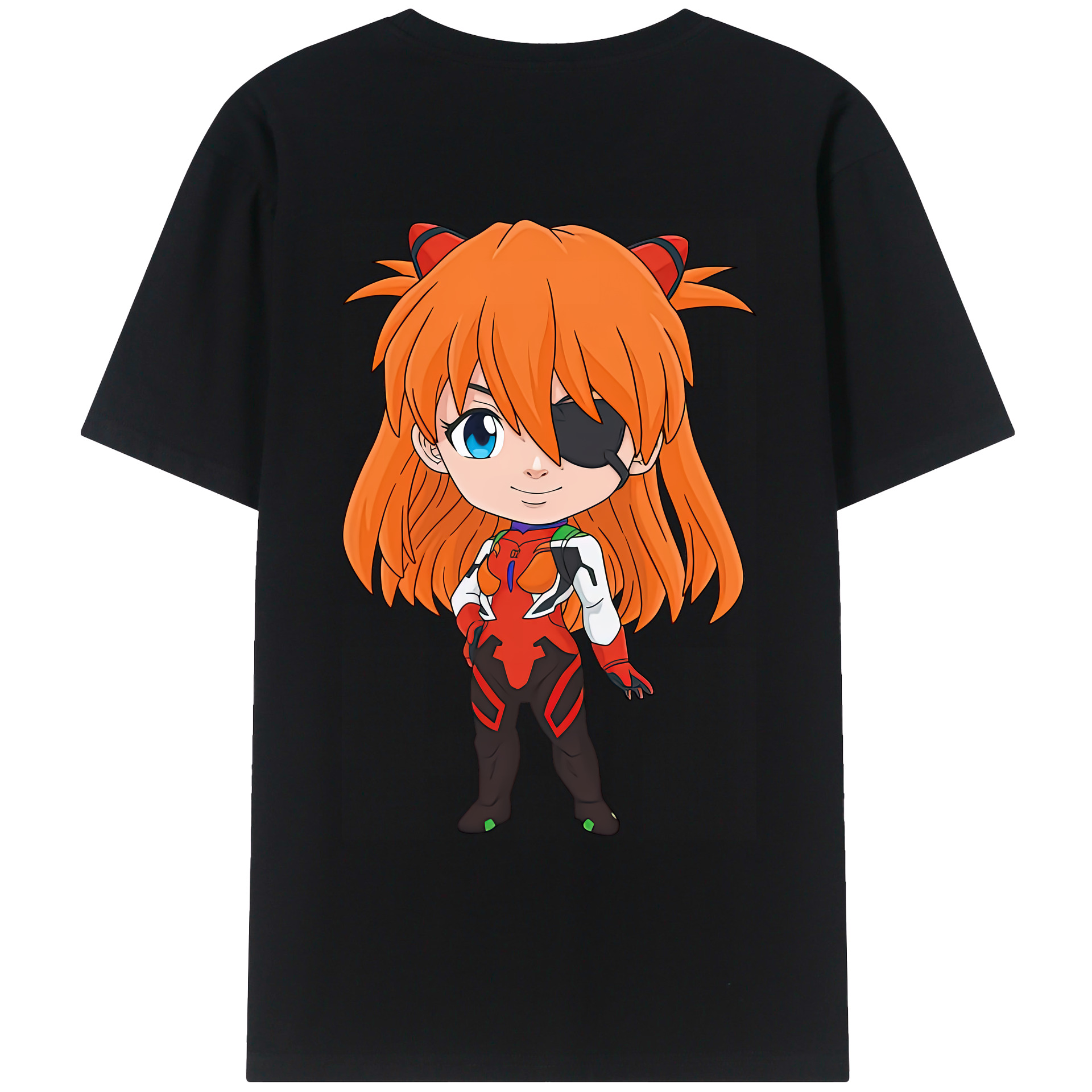 （画像用） EVA 新世紀エヴァンゲリオン 綿100％ メンズ半袖Tシャツ（バックプリント） 通気性