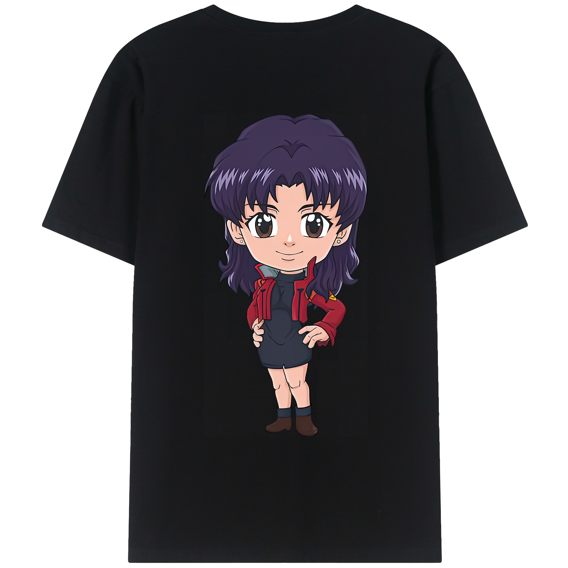 （画像用） EVA 新世紀エヴァンゲリオン 綿100％ メンズ半袖Tシャツ（バックプリント） 通気性