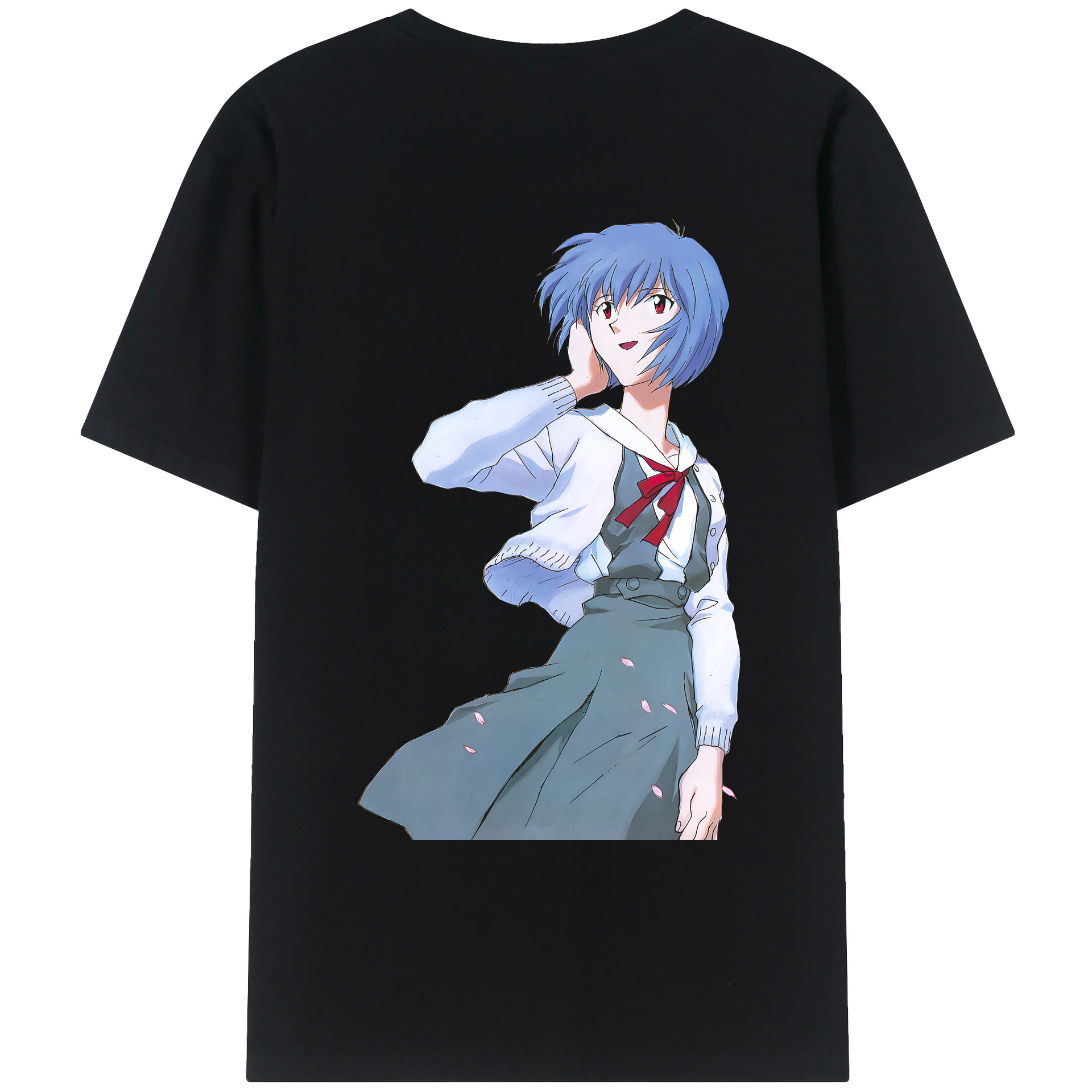 （画像用） EVA 新世紀エヴァンゲリオン 綿100％ メンズ半袖Tシャツ（バックプリント） 通気性