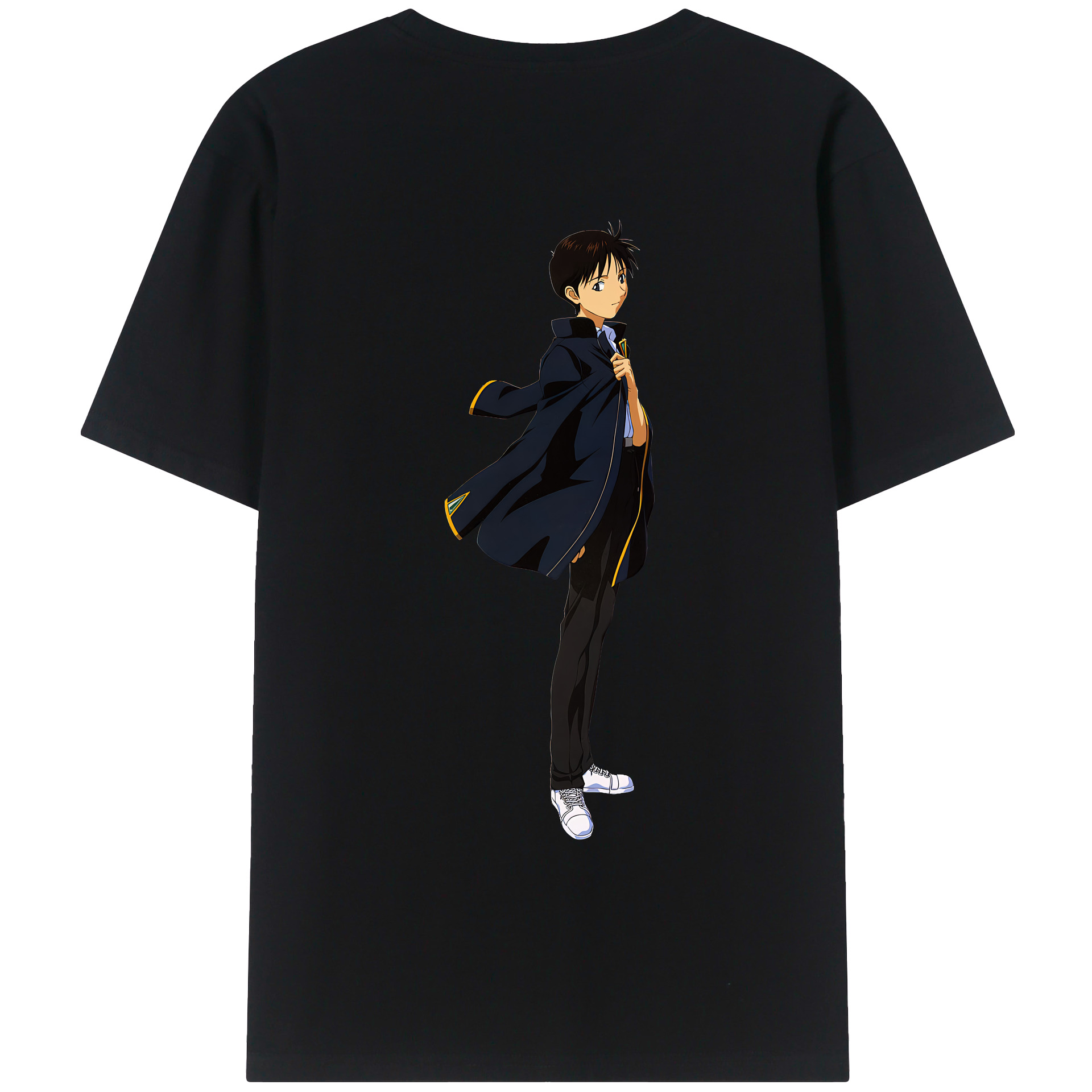（画像用） EVA 新世紀エヴァンゲリオン 綿100％ メンズ半袖Tシャツ（バックプリント） 通気性
