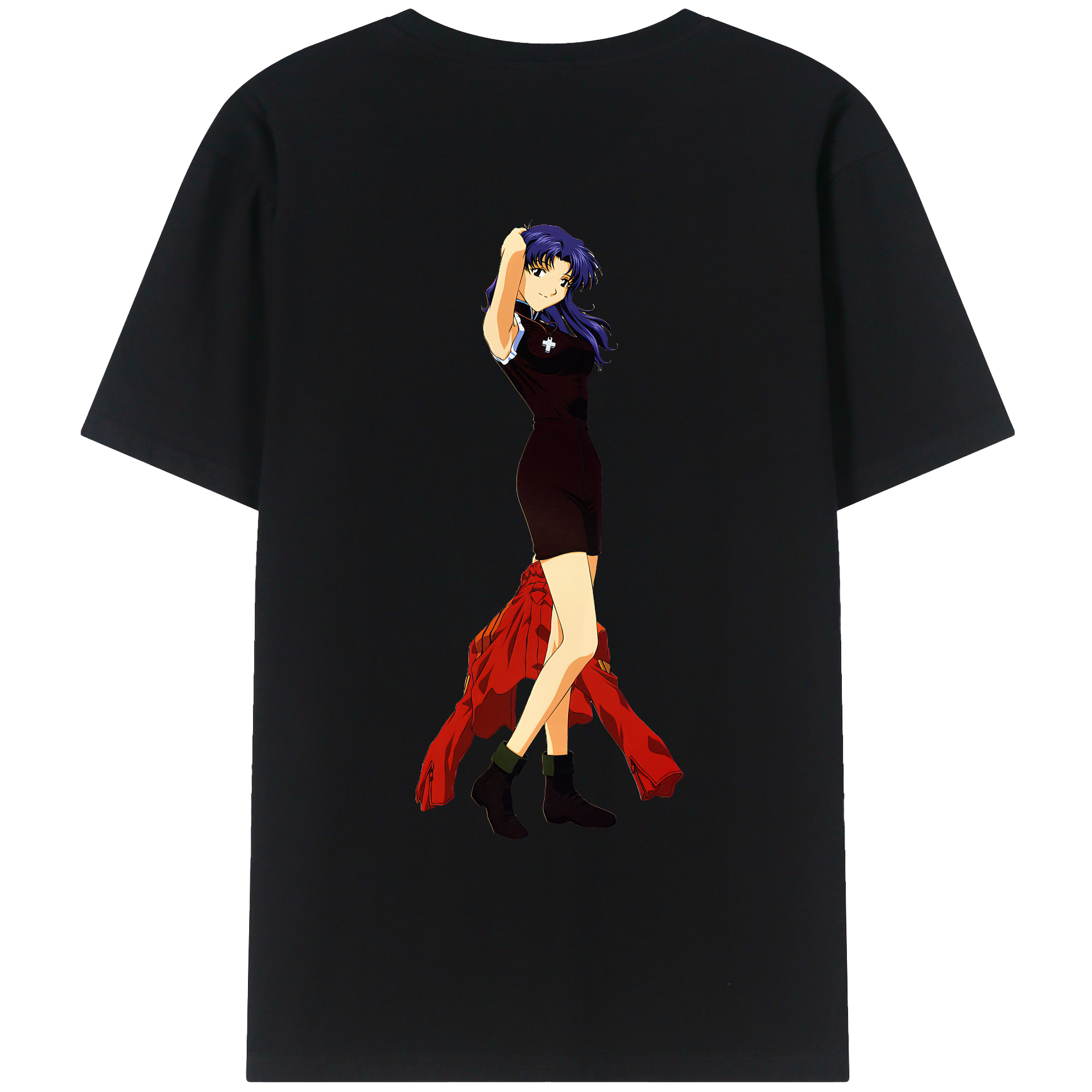 （画像用） EVA 新世紀エヴァンゲリオン 綿100％ メンズ半袖Tシャツ（バックプリント） 通気性