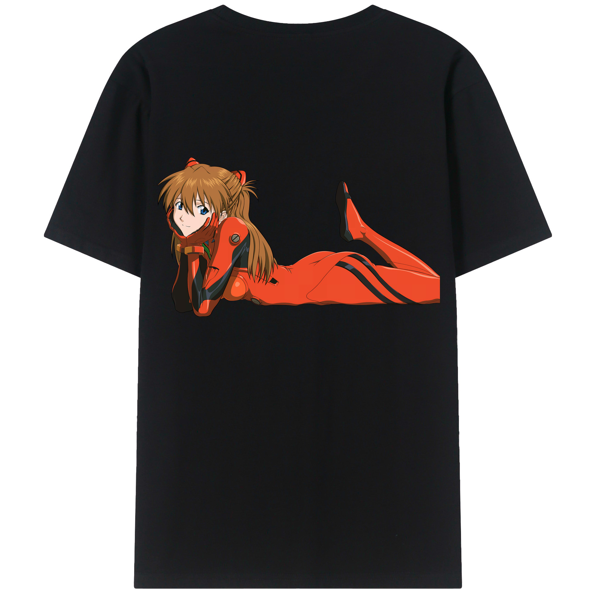 （画像用） EVA 新世紀エヴァンゲリオン 綿100％ メンズ半袖Tシャツ（バックプリント） 通気性