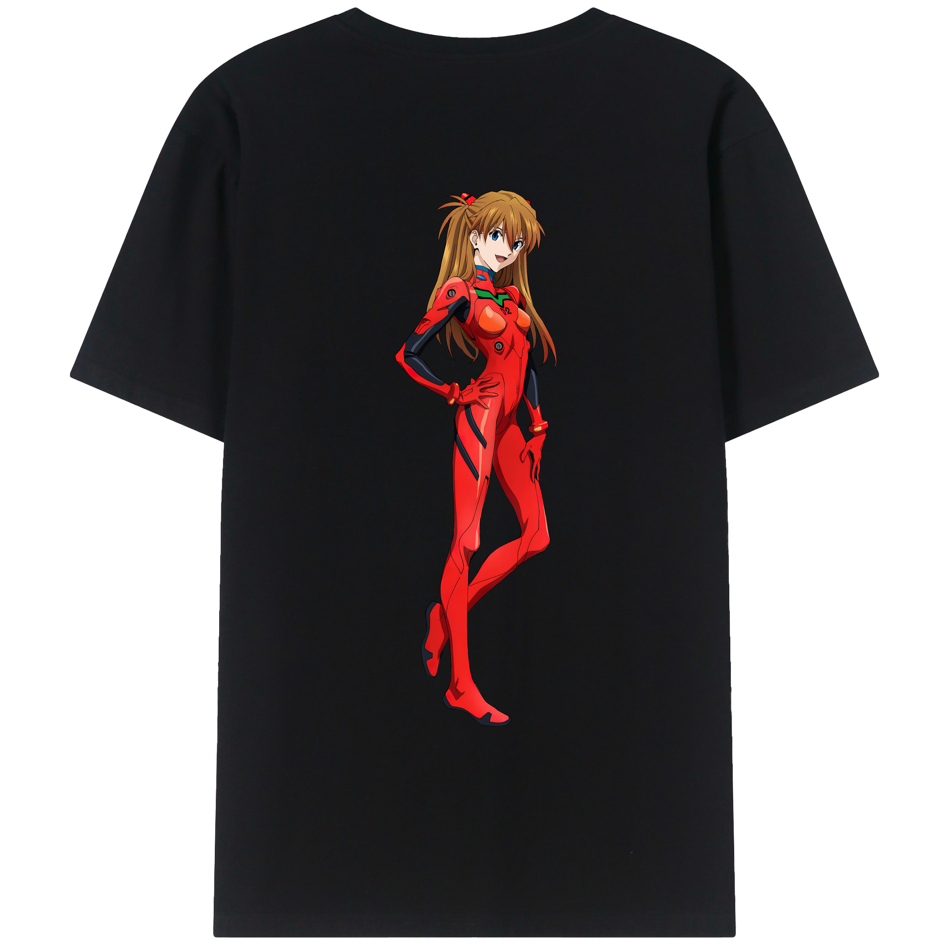 （画像用） EVA 新世紀エヴァンゲリオン 綿100％ メンズ半袖Tシャツ（バックプリント） 通気性