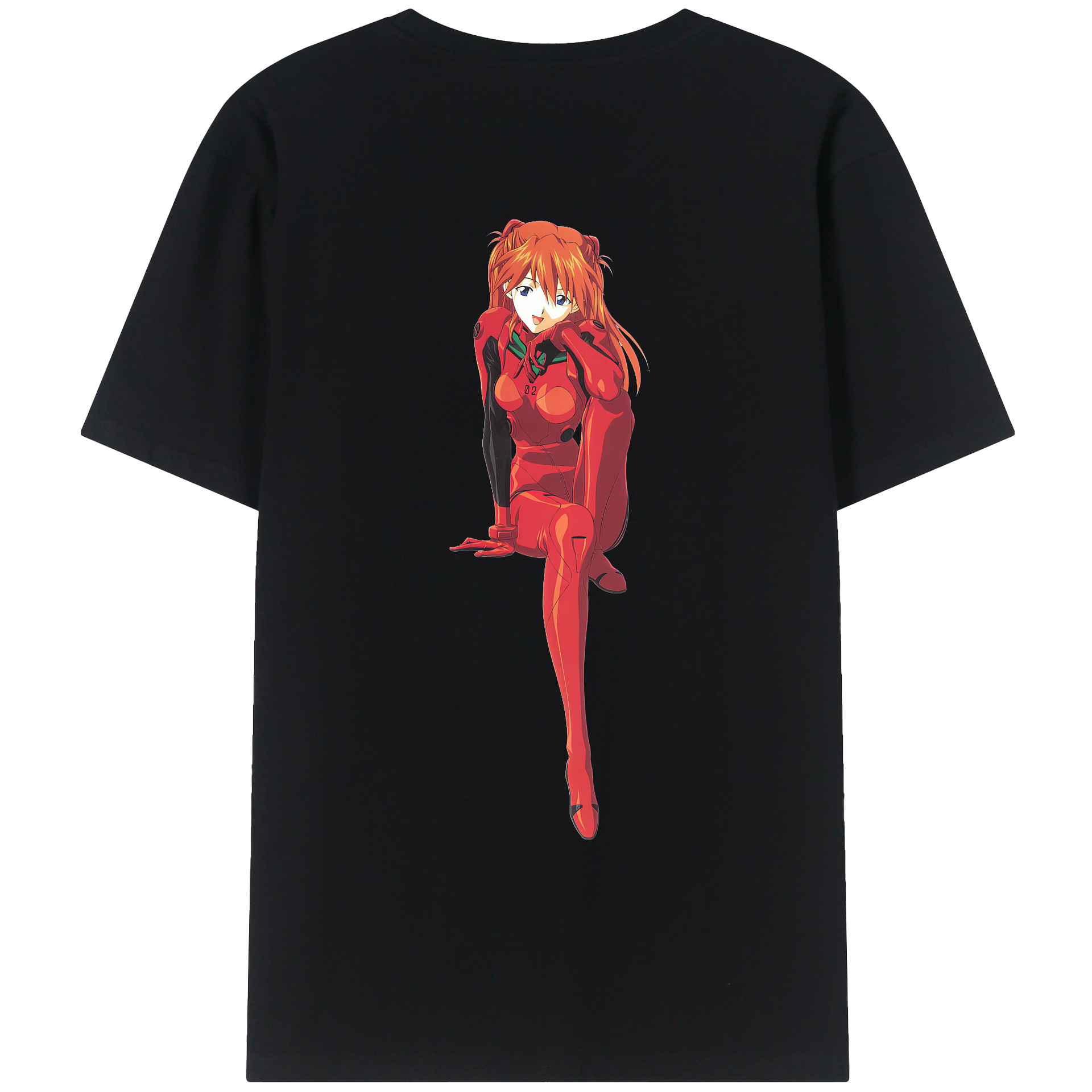 （画像用） EVA 新世紀エヴァンゲリオン 綿100％ メンズ半袖Tシャツ（バックプリント） 通気性