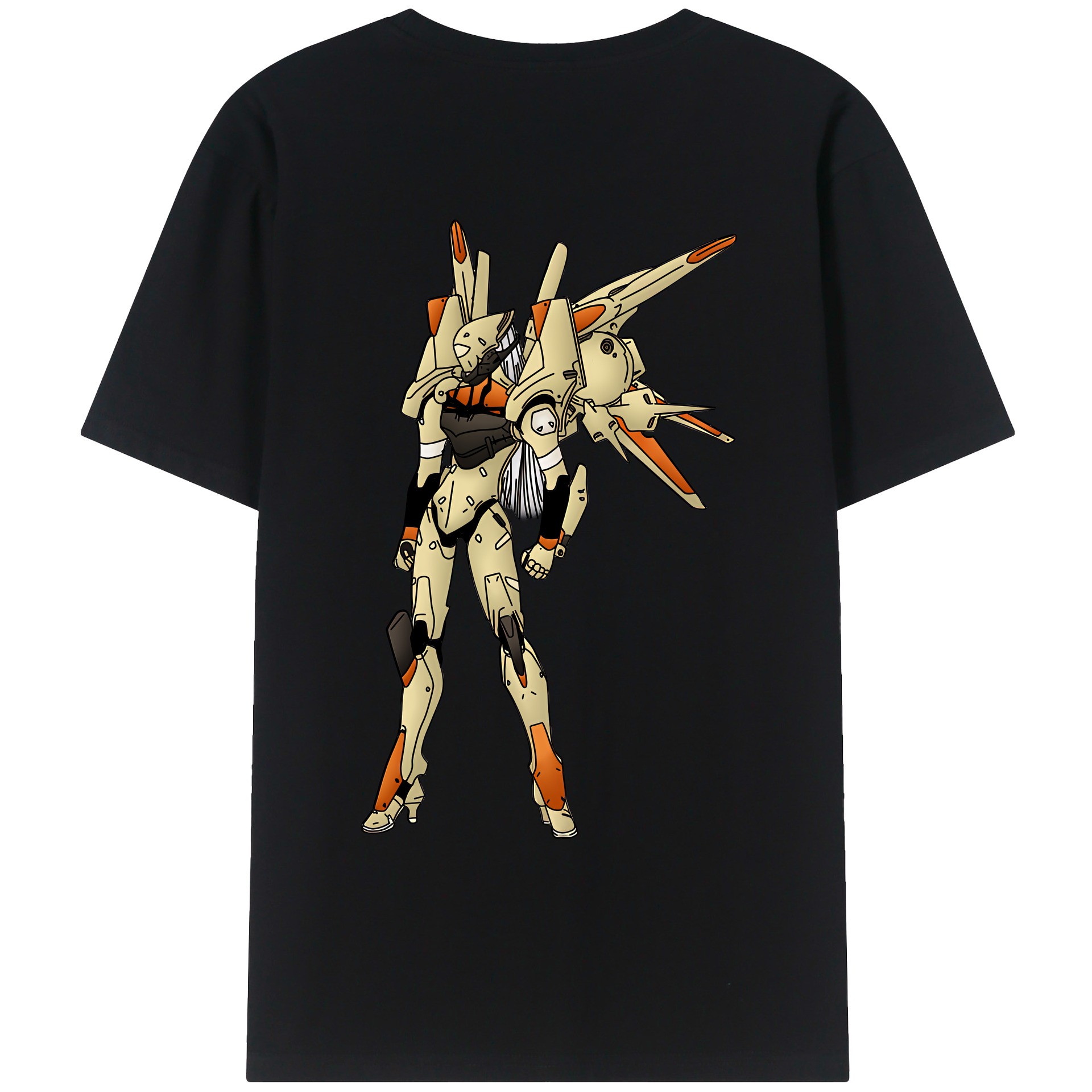 （画像用） EVA 新世紀エヴァンゲリオン 綿100％ メンズ半袖Tシャツ（バックプリント） 通気性