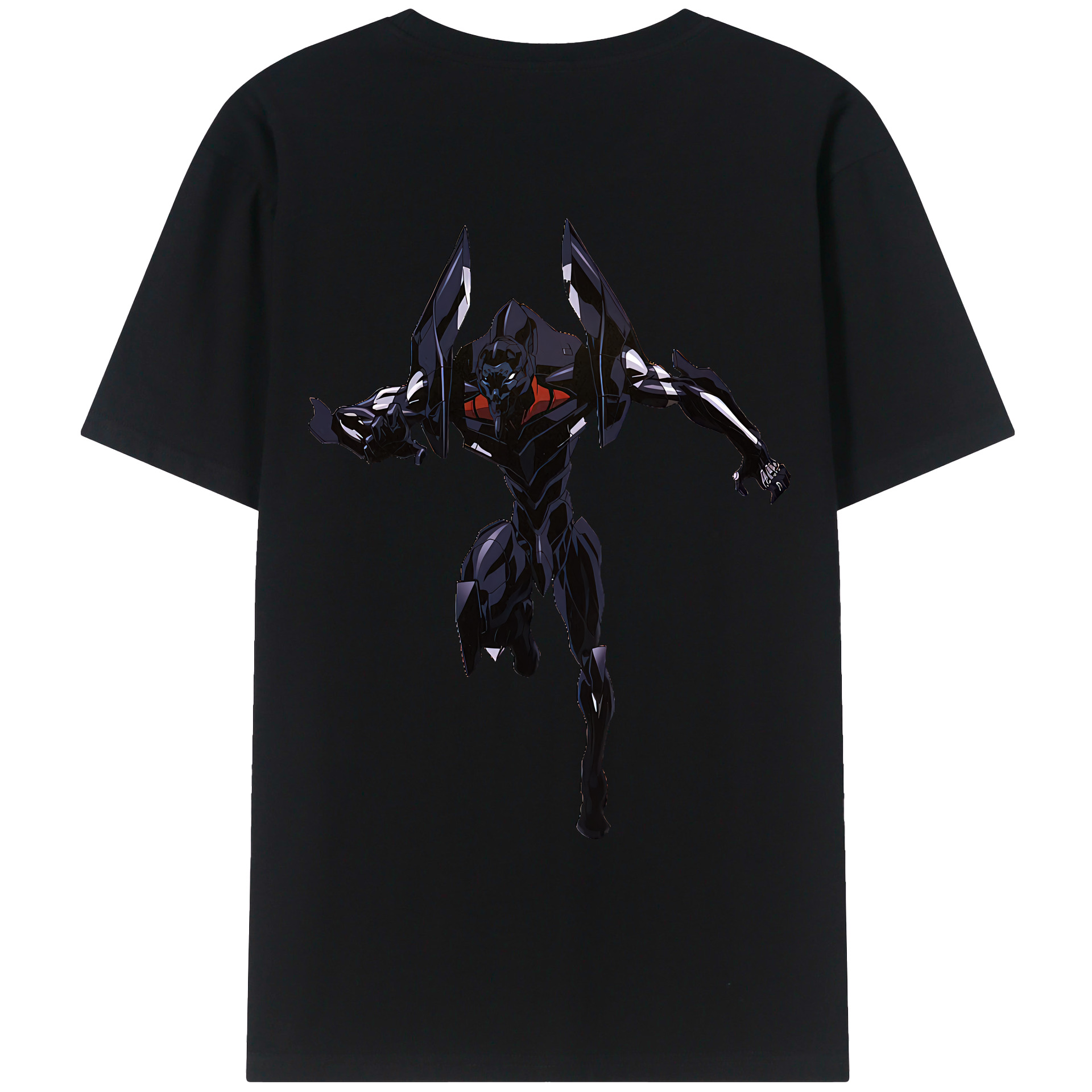 （画像用） EVA 新世紀エヴァンゲリオン 綿100％ メンズ半袖Tシャツ（バックプリント） 通気性