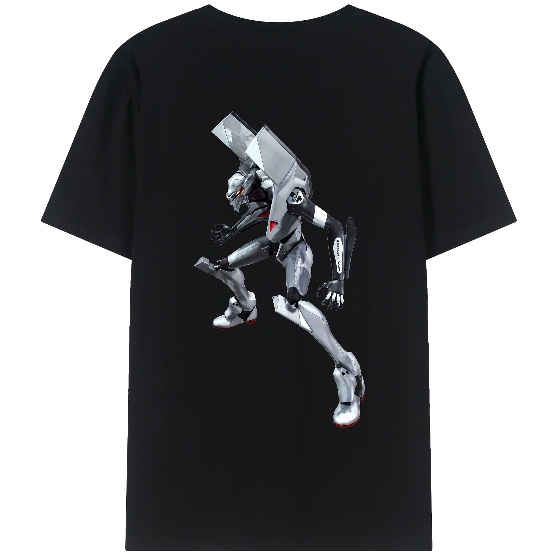 （画像用） EVA 新世紀エヴァンゲリオン 綿100％ メンズ半袖Tシャツ（バックプリント） 通気性