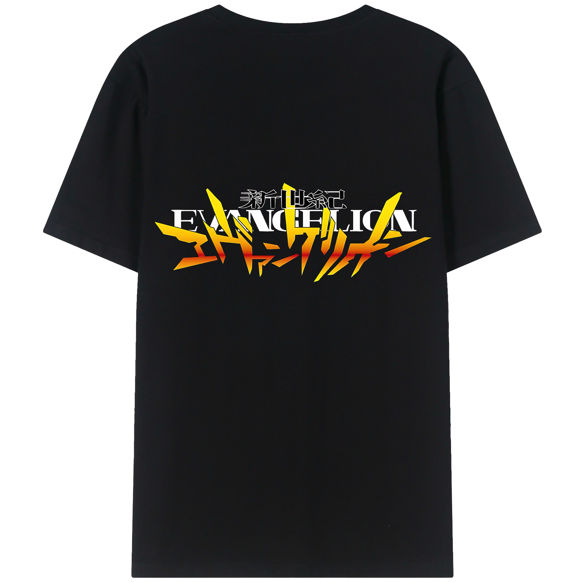 （画像用） EVA 新世紀エヴァンゲリオン 綿100％ メンズ半袖Tシャツ（バックプリント） 通気性