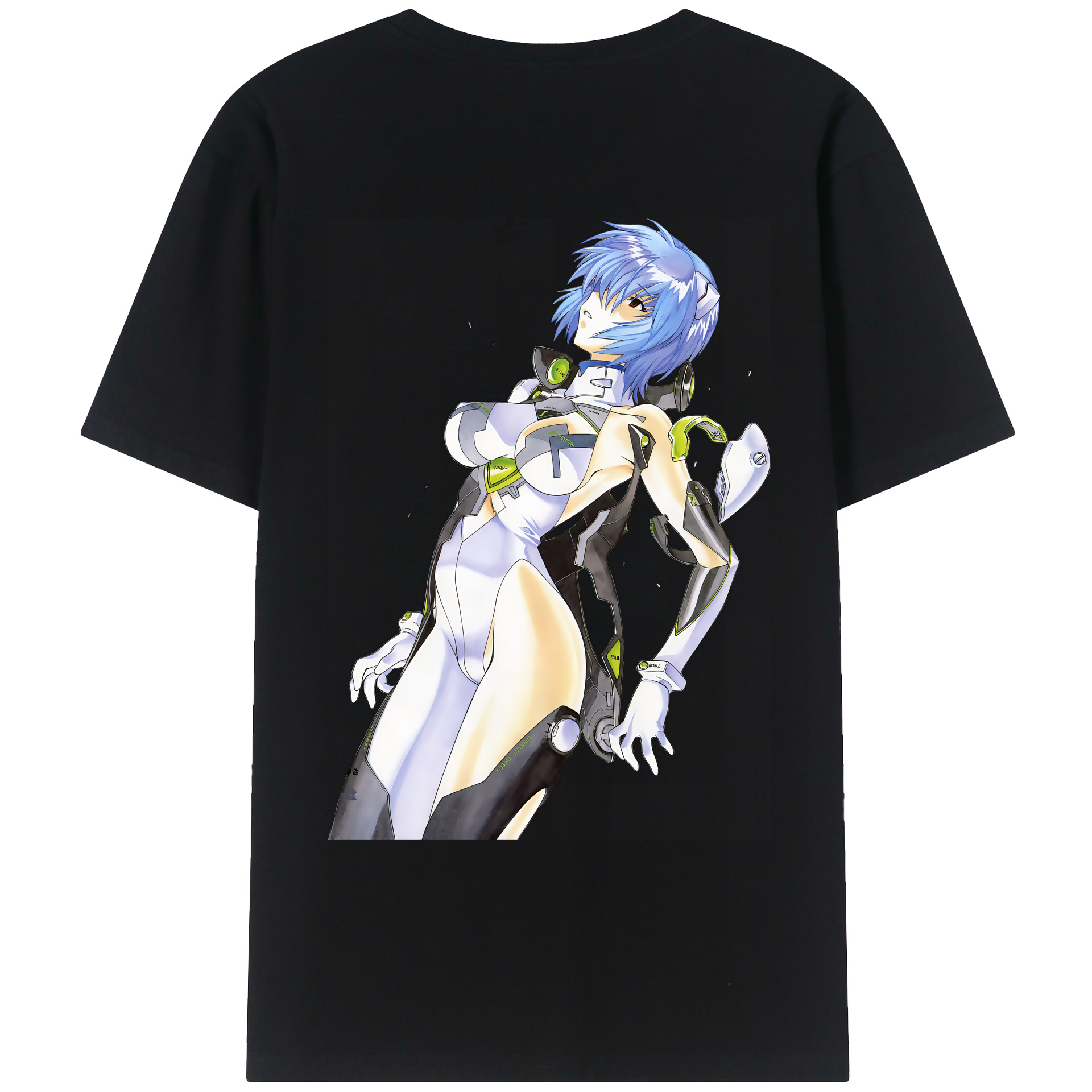 （画像用） EVA 新世紀エヴァンゲリオン 綿100％ メンズ半袖Tシャツ（バックプリント） 通気性