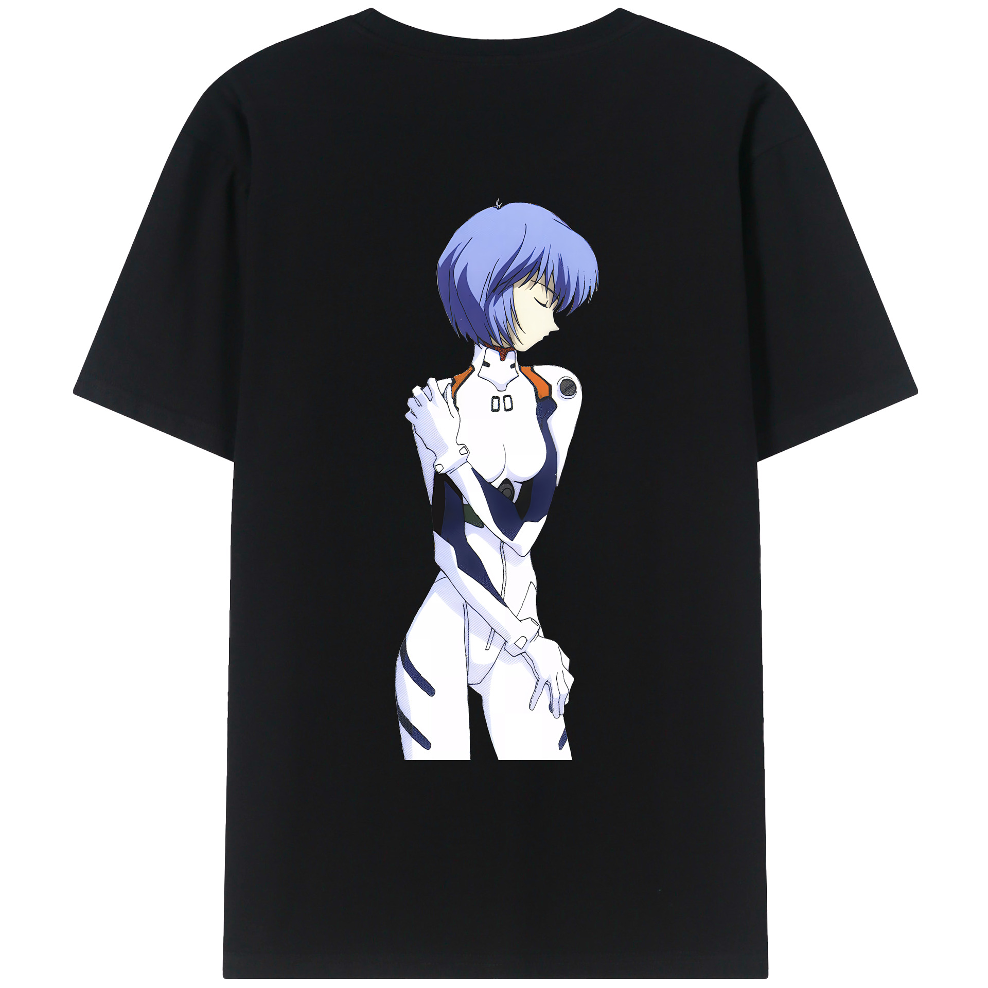 （画像用） EVA 新世紀エヴァンゲリオン 綿100％ メンズ半袖Tシャツ（バックプリント） 通気性