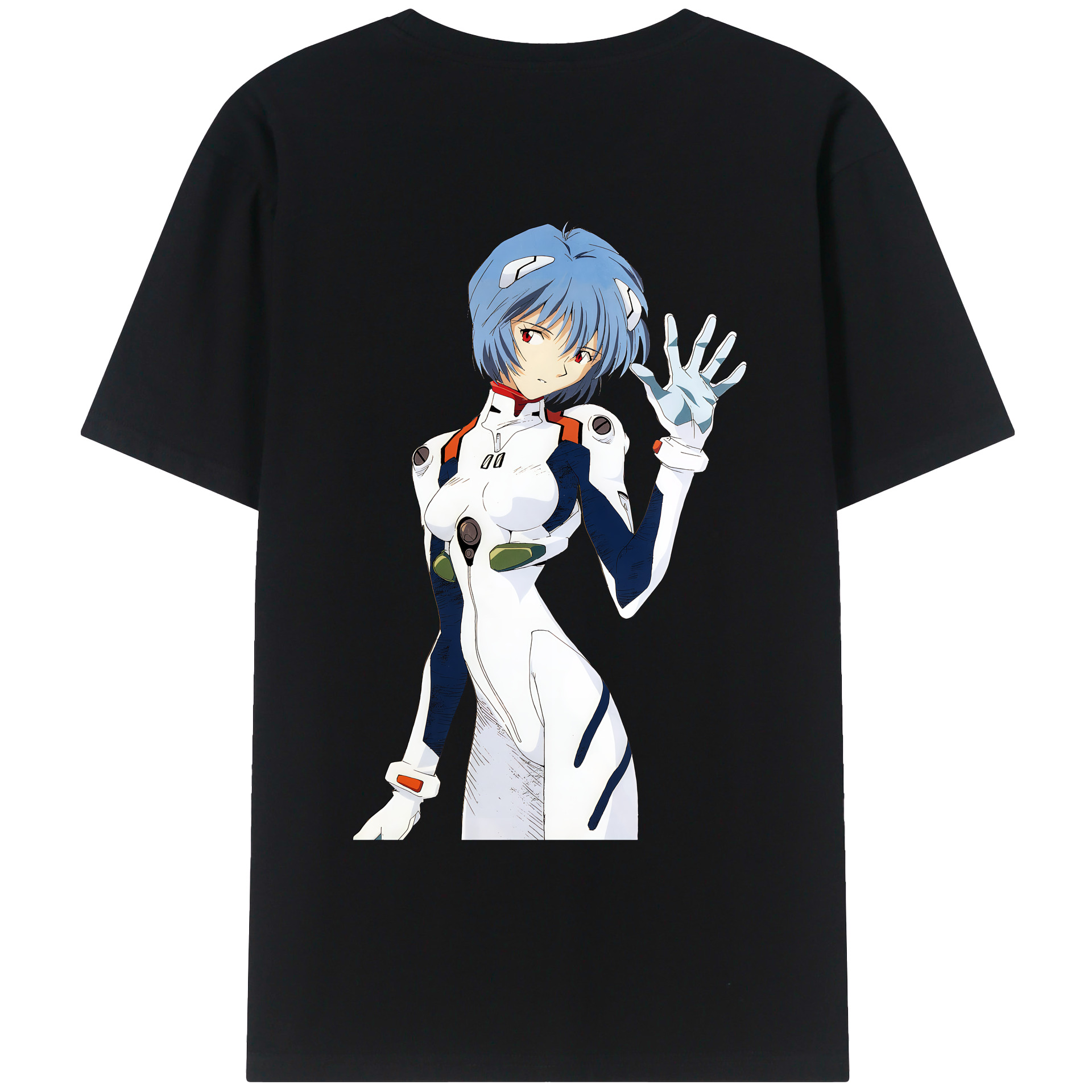 （画像用） EVA 新世紀エヴァンゲリオン 綿100％ メンズ半袖Tシャツ（バックプリント） 通気性