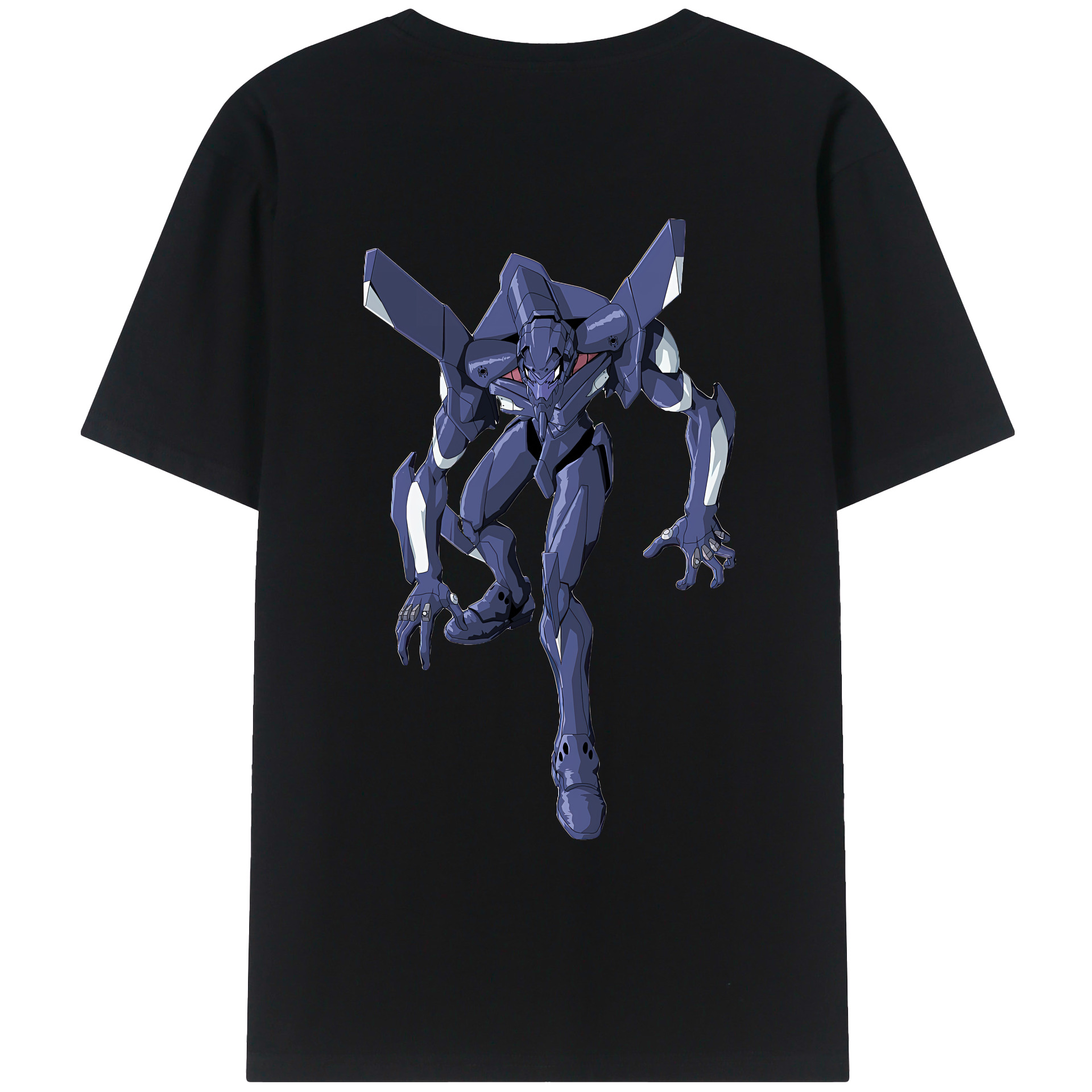 （画像用） EVA 新世紀エヴァンゲリオン 綿100％ メンズ半袖Tシャツ（バックプリント） 通気性