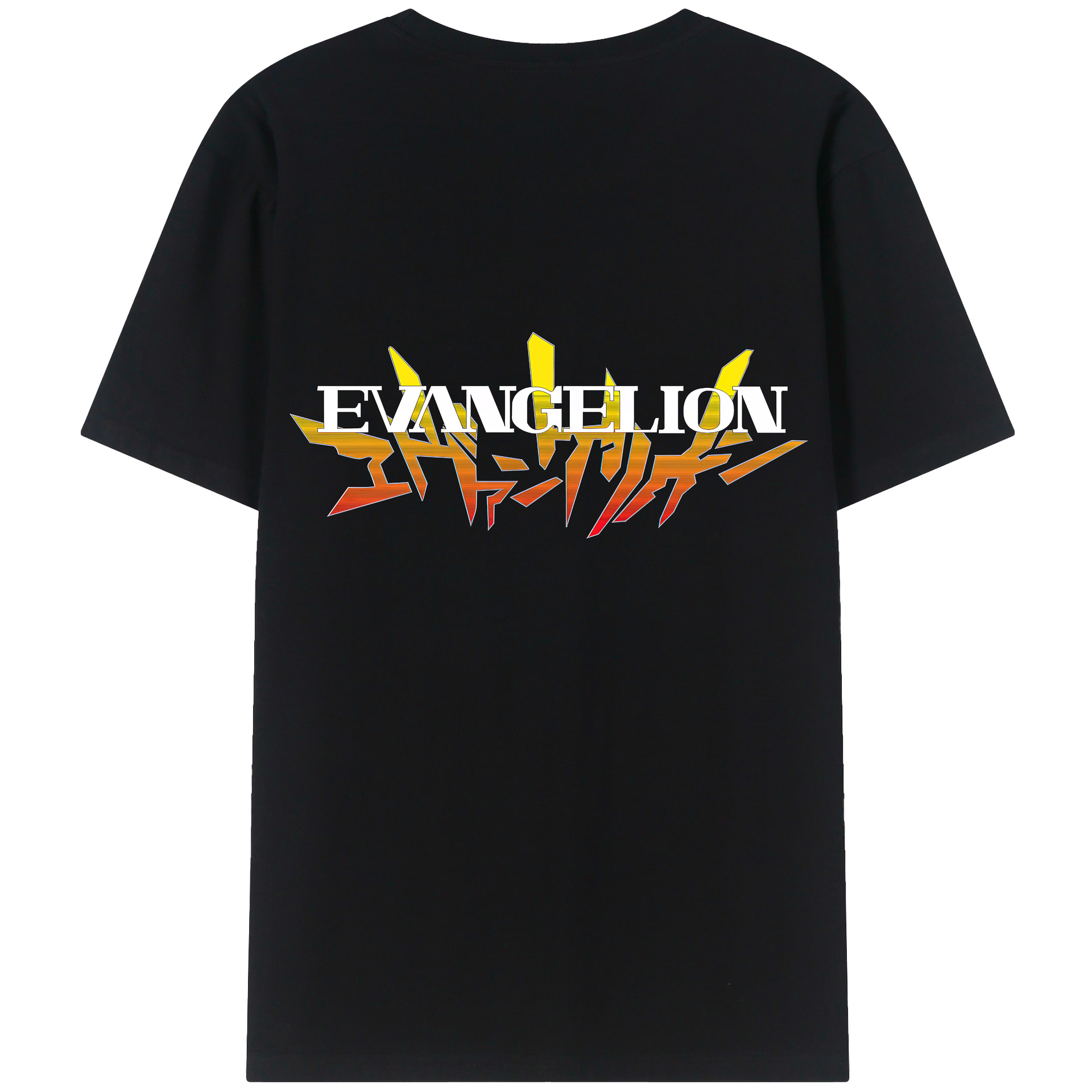 （画像用） EVA 新世紀エヴァンゲリオン 綿100％ メンズ半袖Tシャツ（バックプリント） 通気性